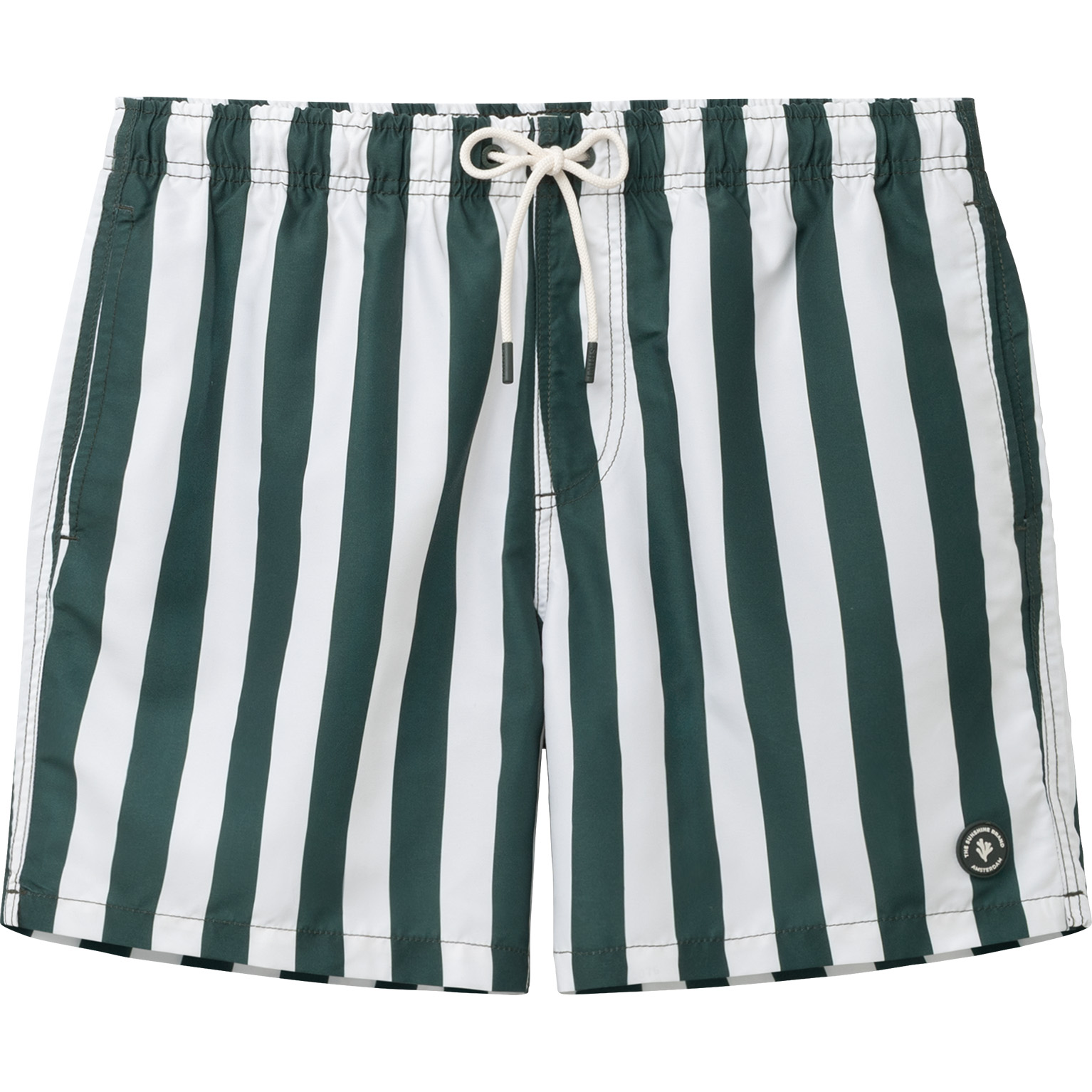 Shiwi MAC zwembroek heren broad stripe green leaf    