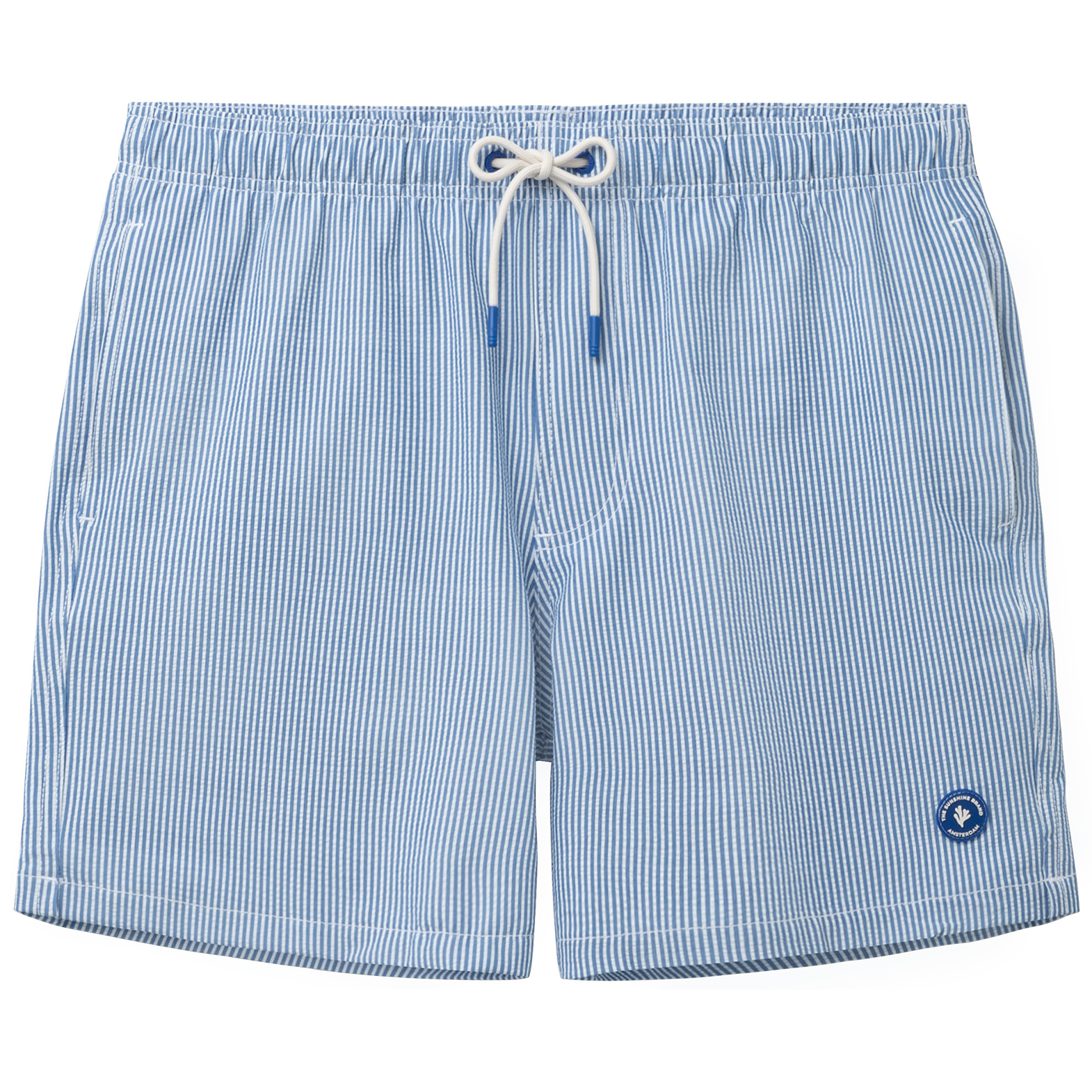 Shiwi PETE zwembroek heren seersucker stripe blue  