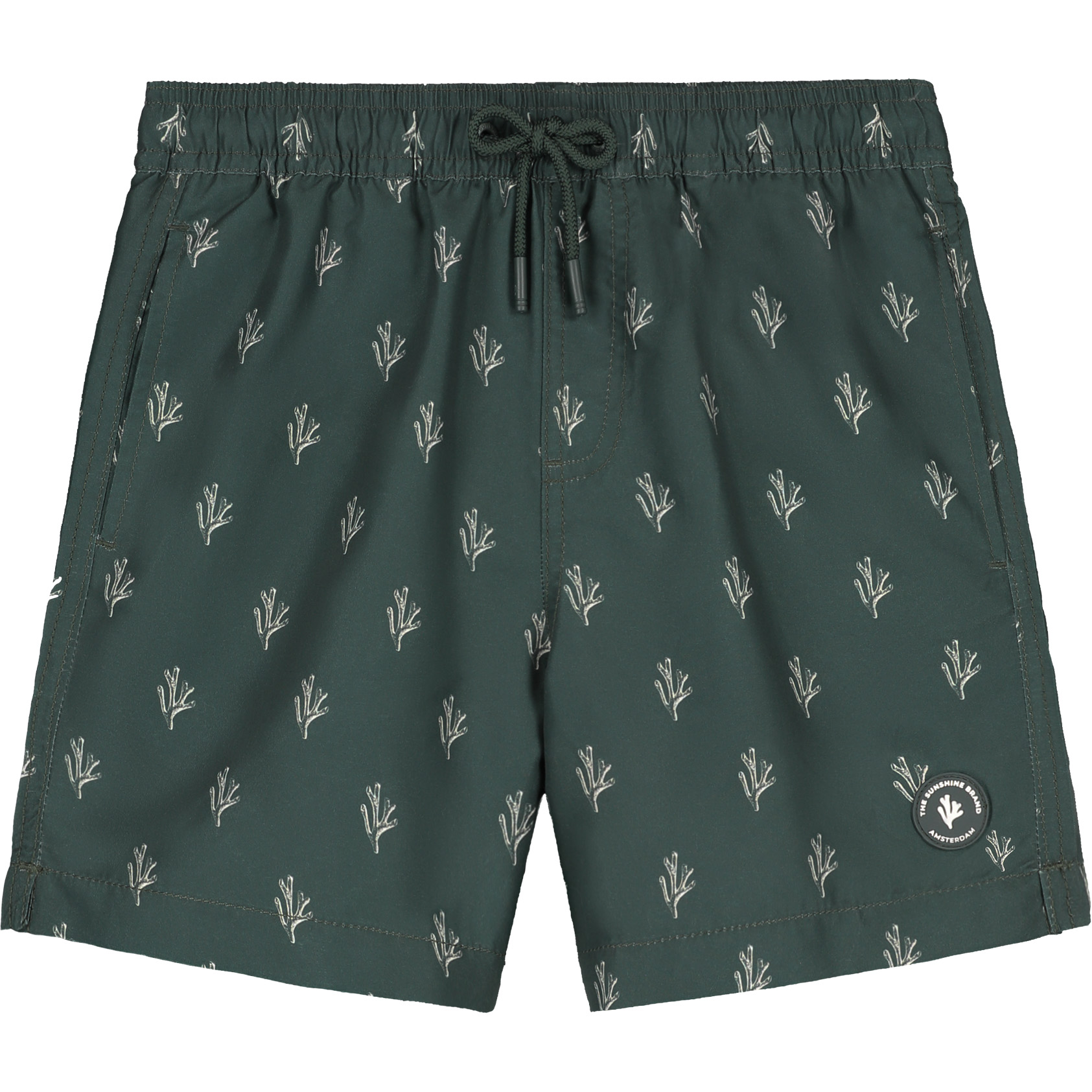 Shiwi MILO zwembroek junior sketches green leaf 