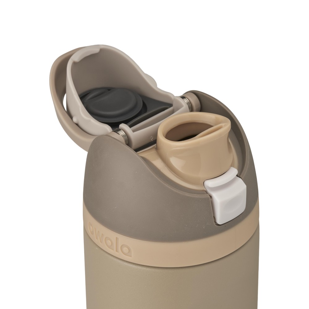 Geïsoleerde roestvrijstalen waterfles met rietje - 530 ml, herbruikbaar