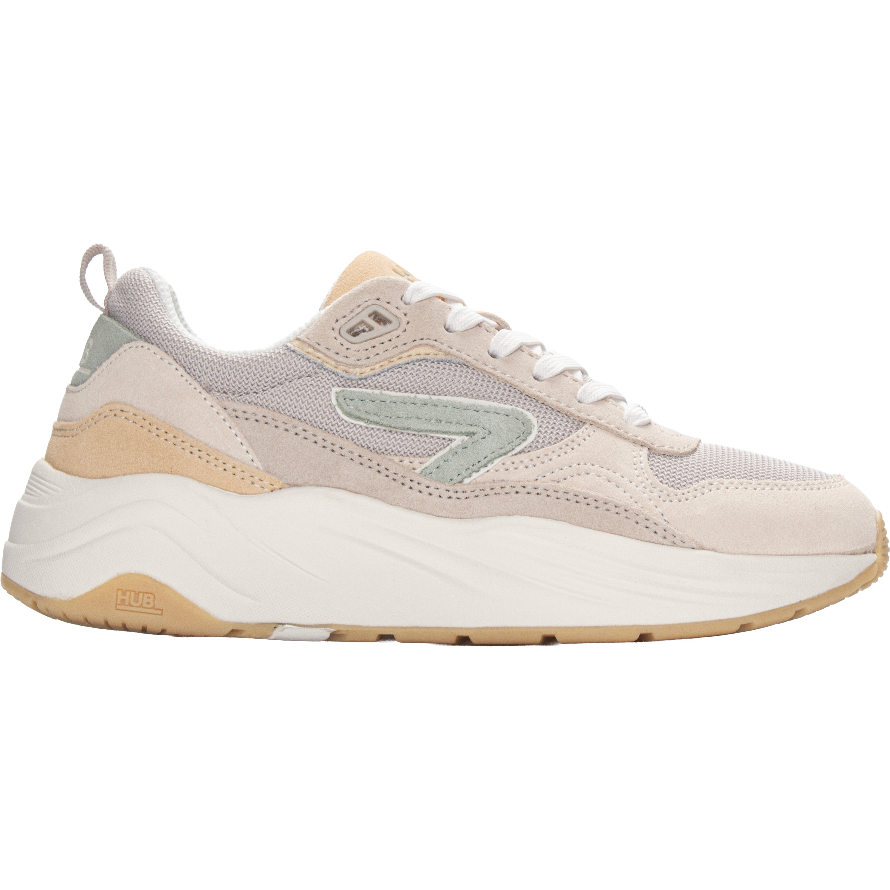 HUB Glide schoenen dames light beige light green 