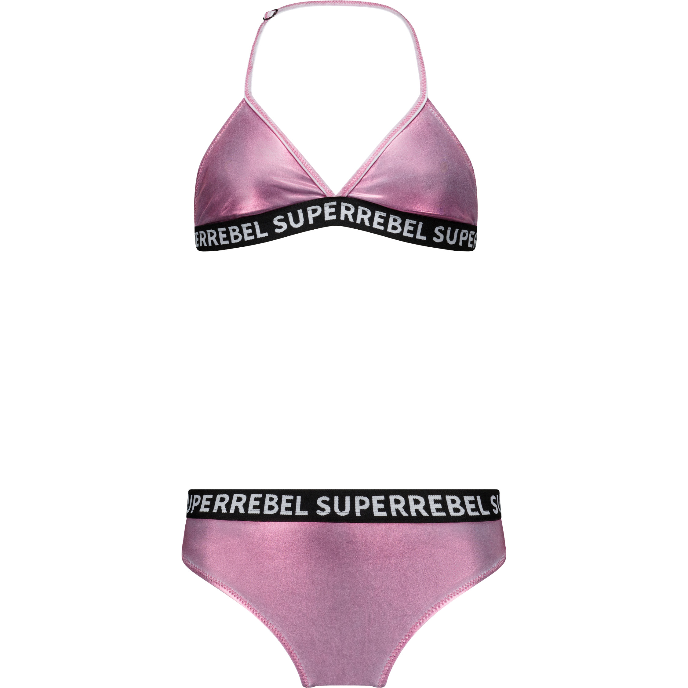 SuperRebel Isla bikini junior metallic pink 