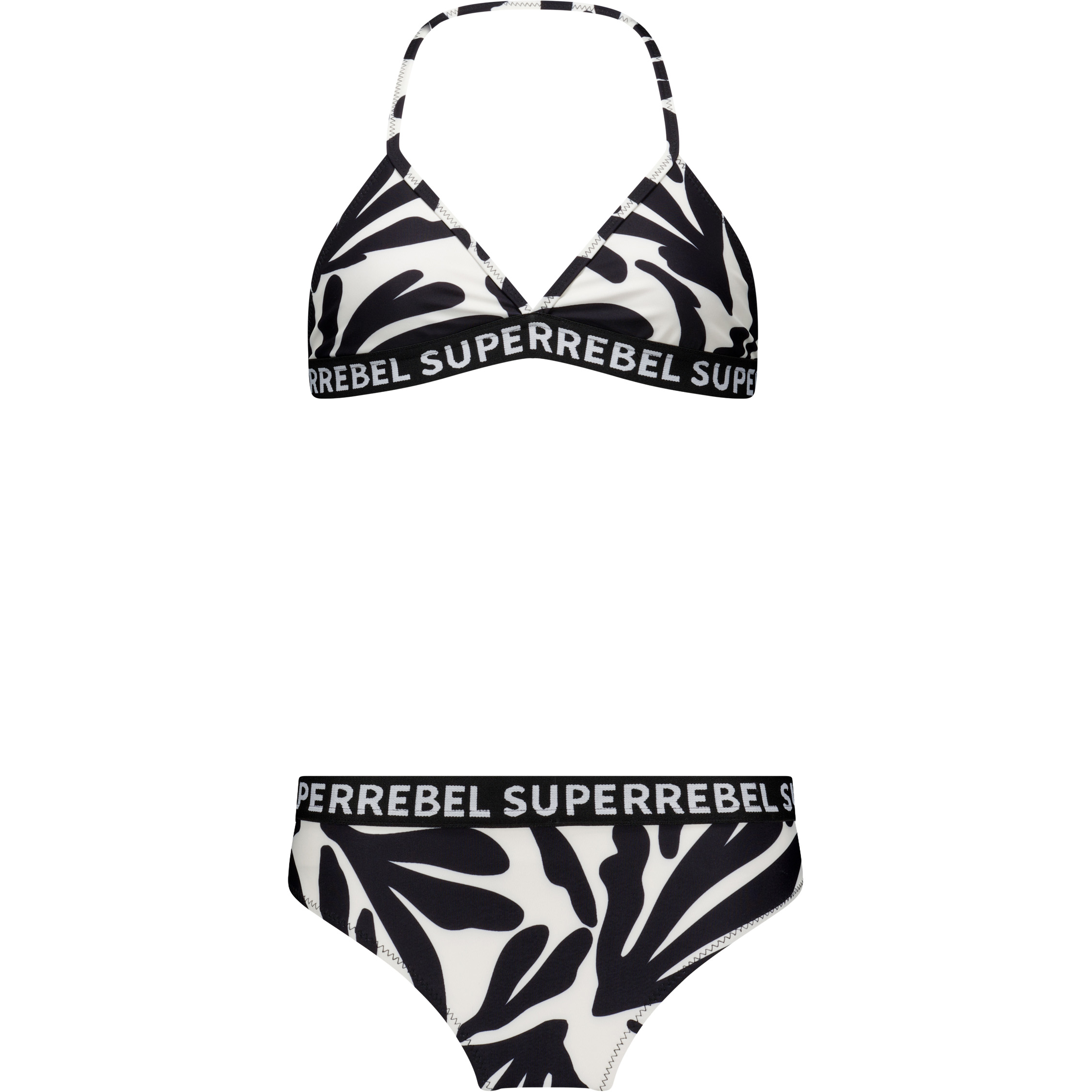 SuperRebel Isla bikini junior coral zebra 