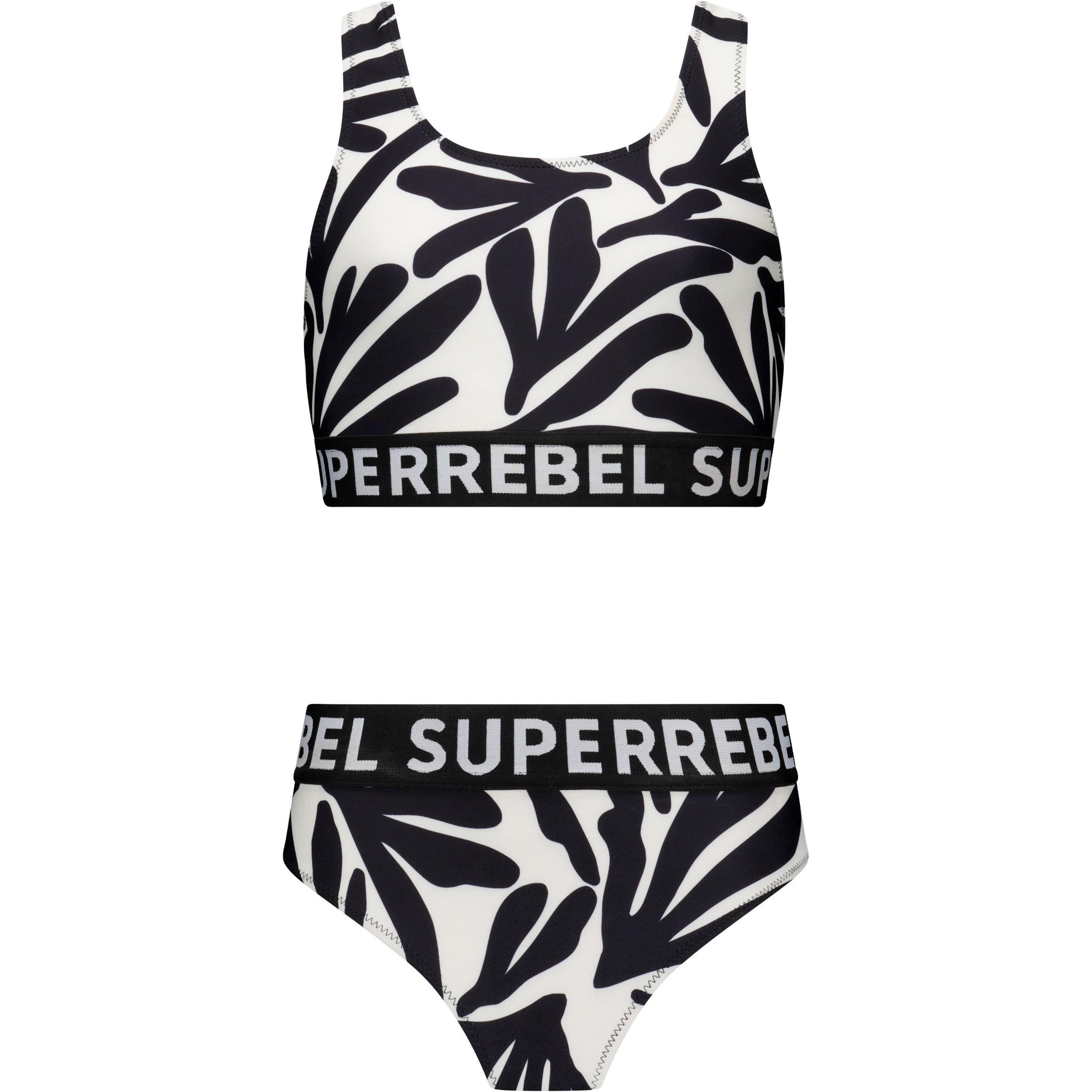 SuperRebel Carmel bikini junior coral zebra 