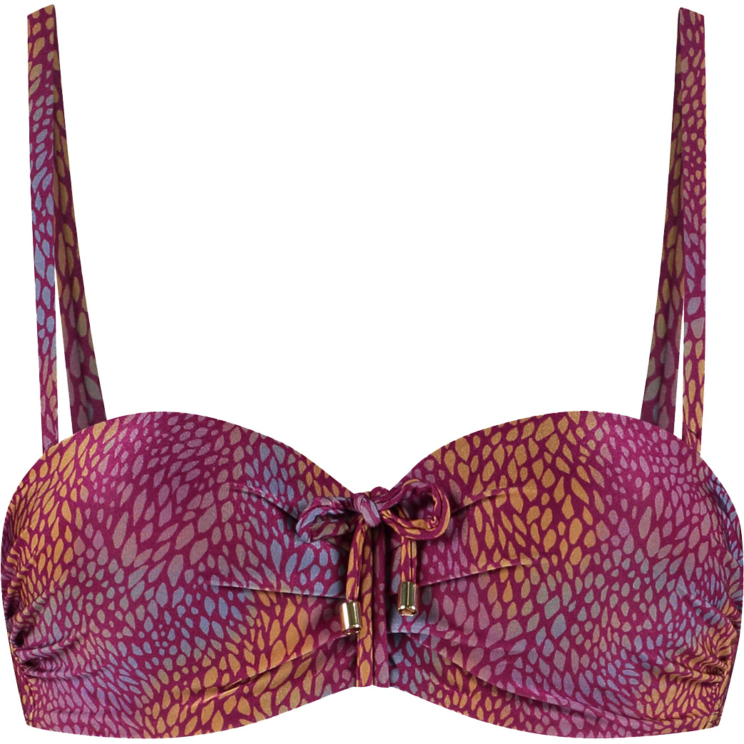 CYELL Bandeau bikinitop dames burgundy drops 