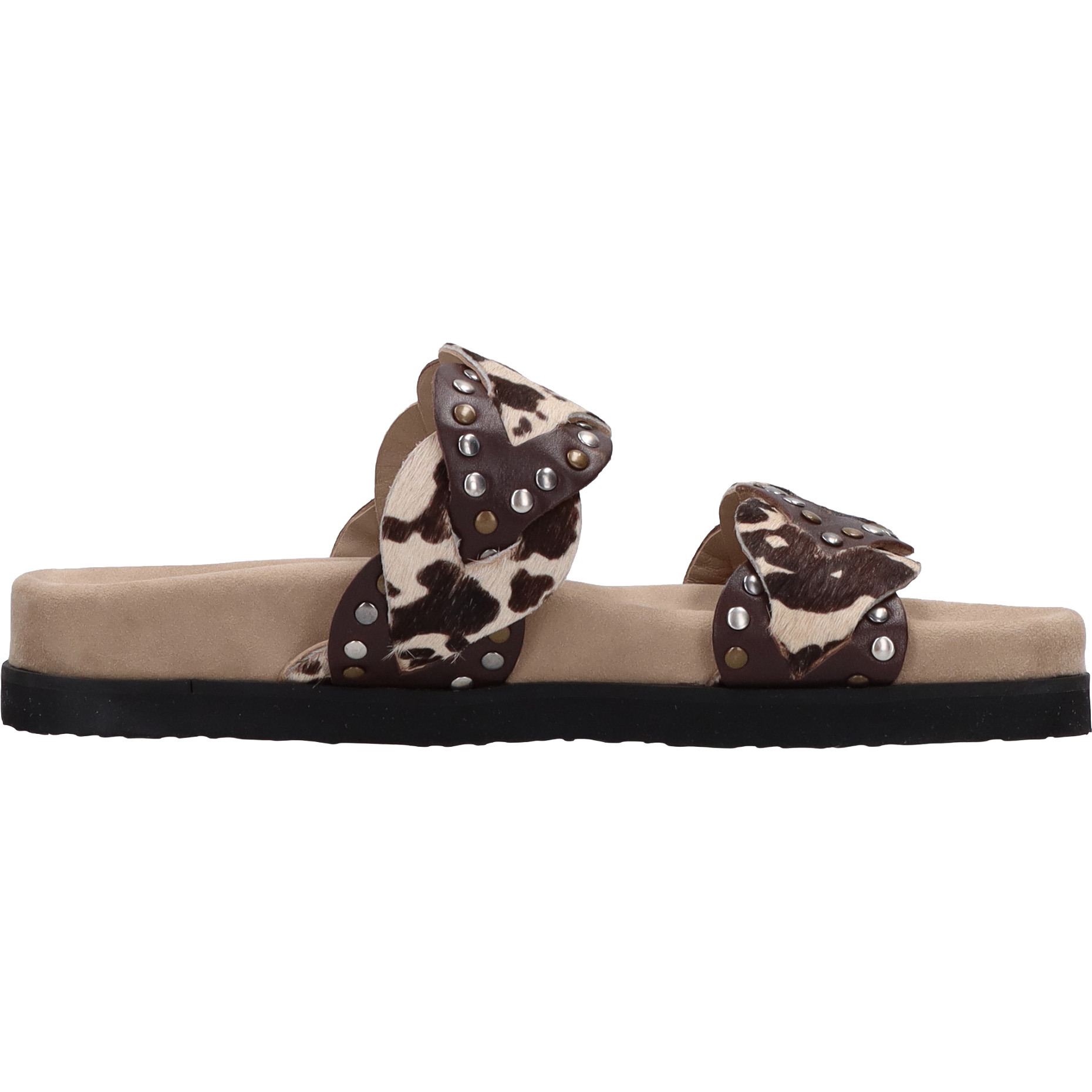 Maruti Evie slippers dames cow dark brown 