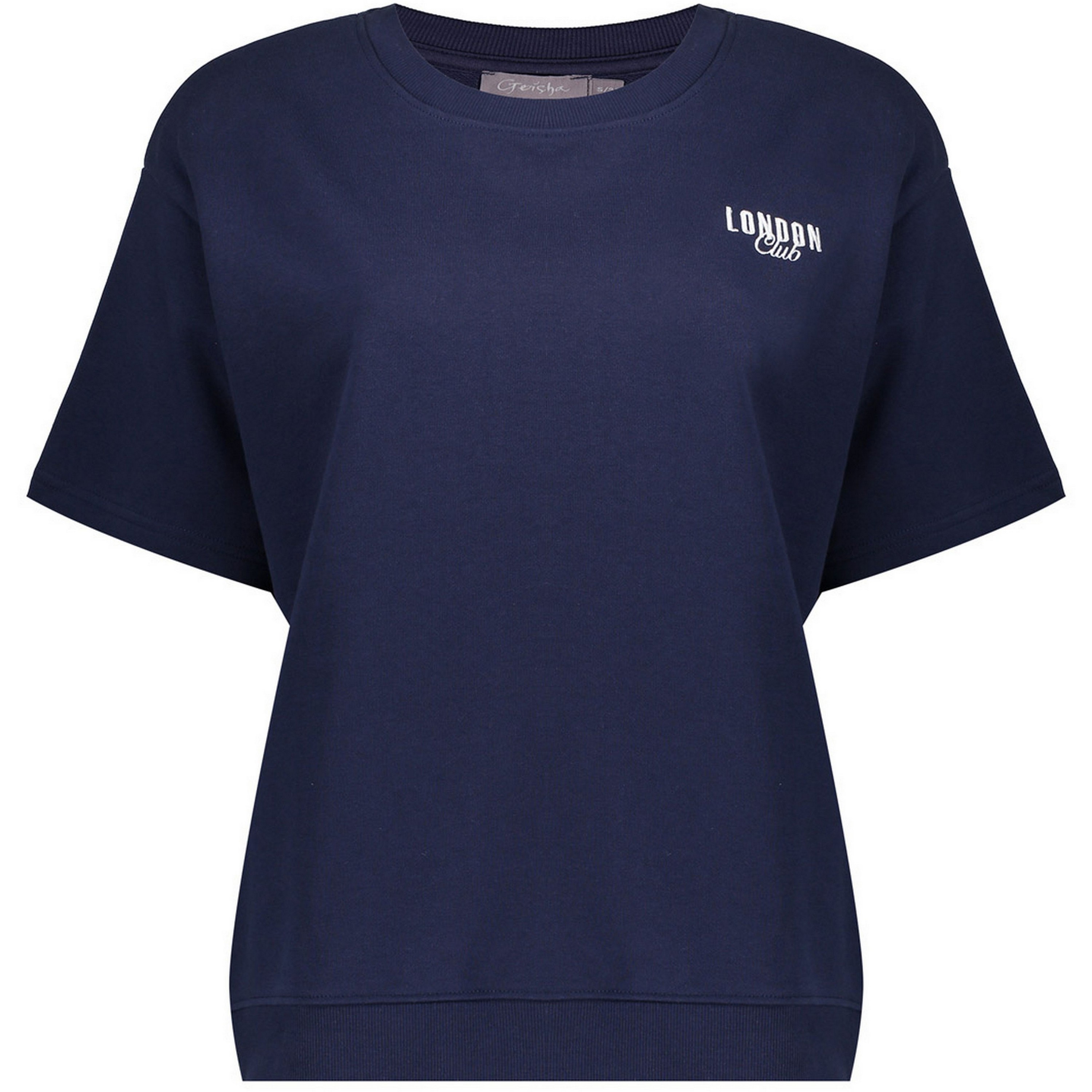 Geisha SS shirt dames navy 