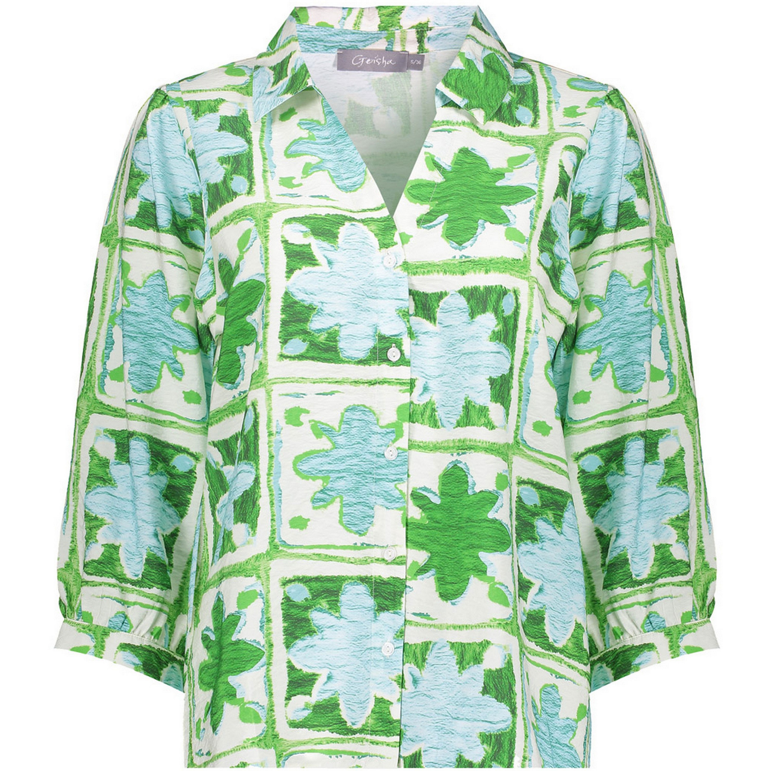 Geisha blouse dames green light blue 