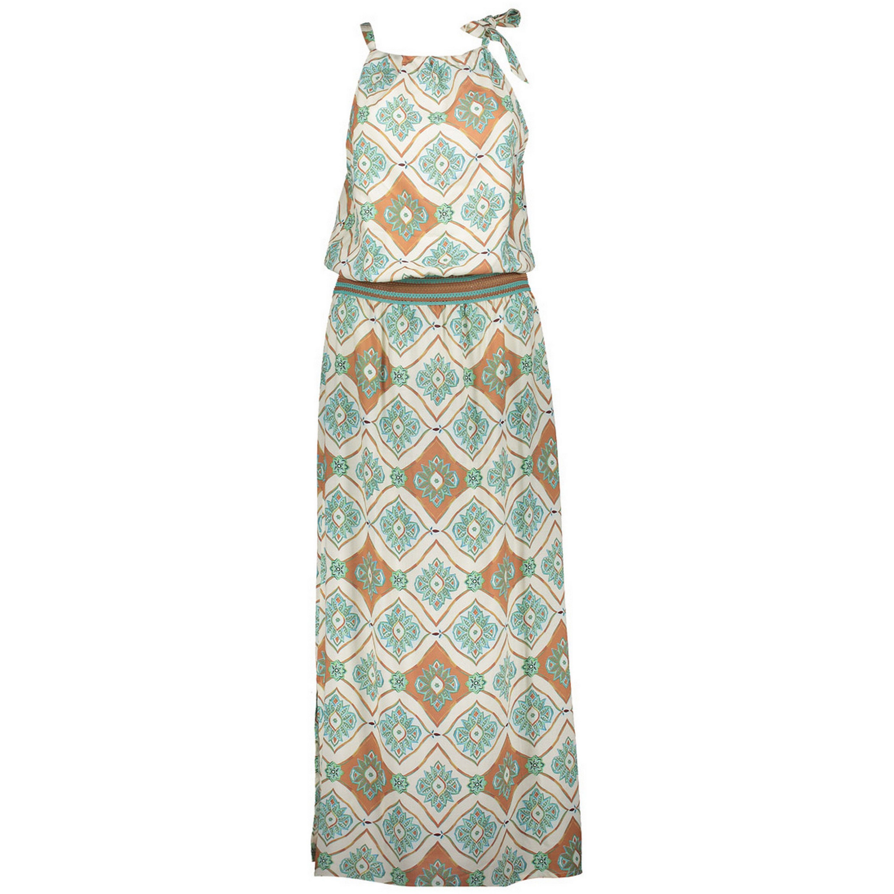 Geisha jurk dames aqua camel 