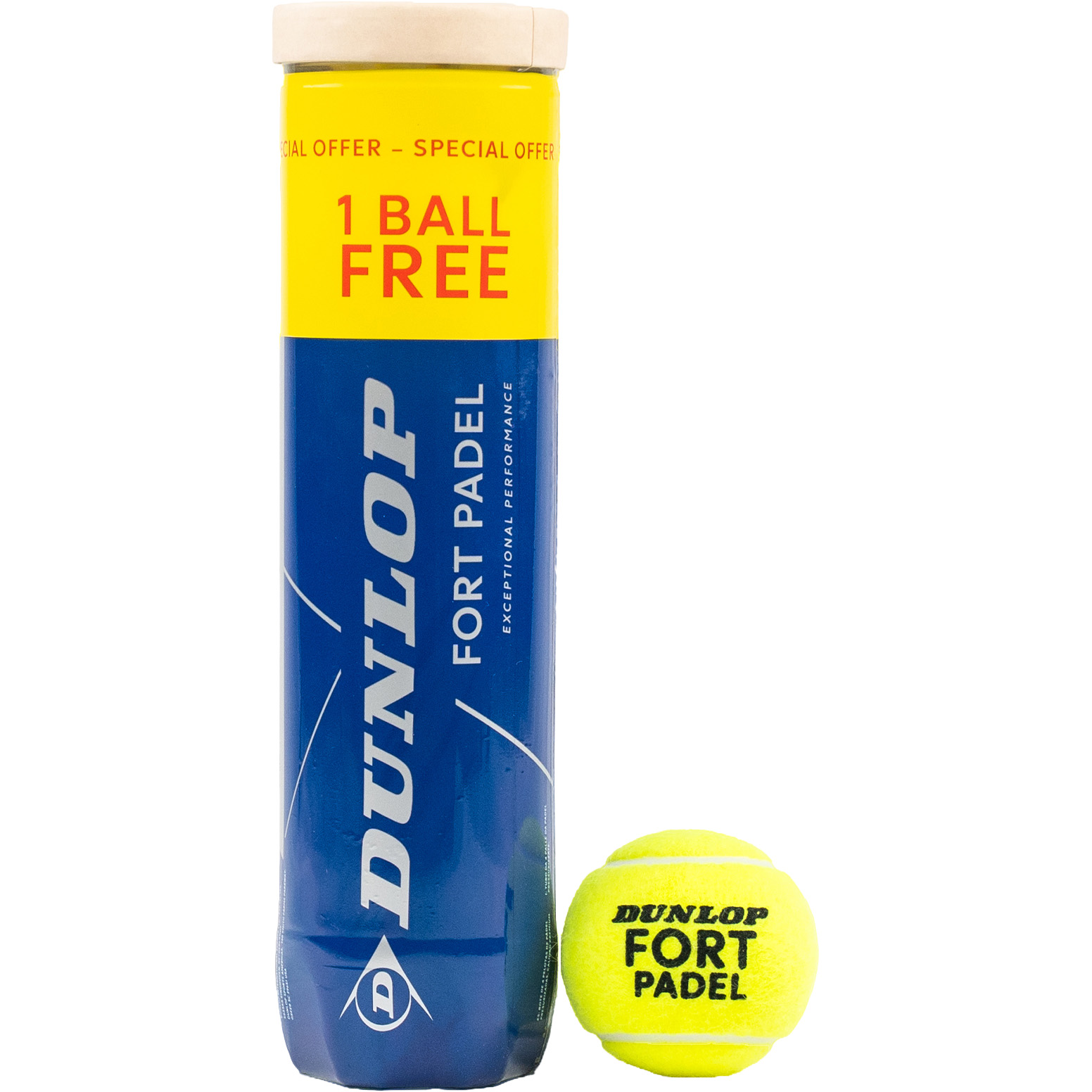 Dunlop Fort Padel padelbal 4-pack 