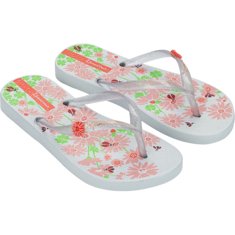 Ipanema Garden Shine slippers junior white 