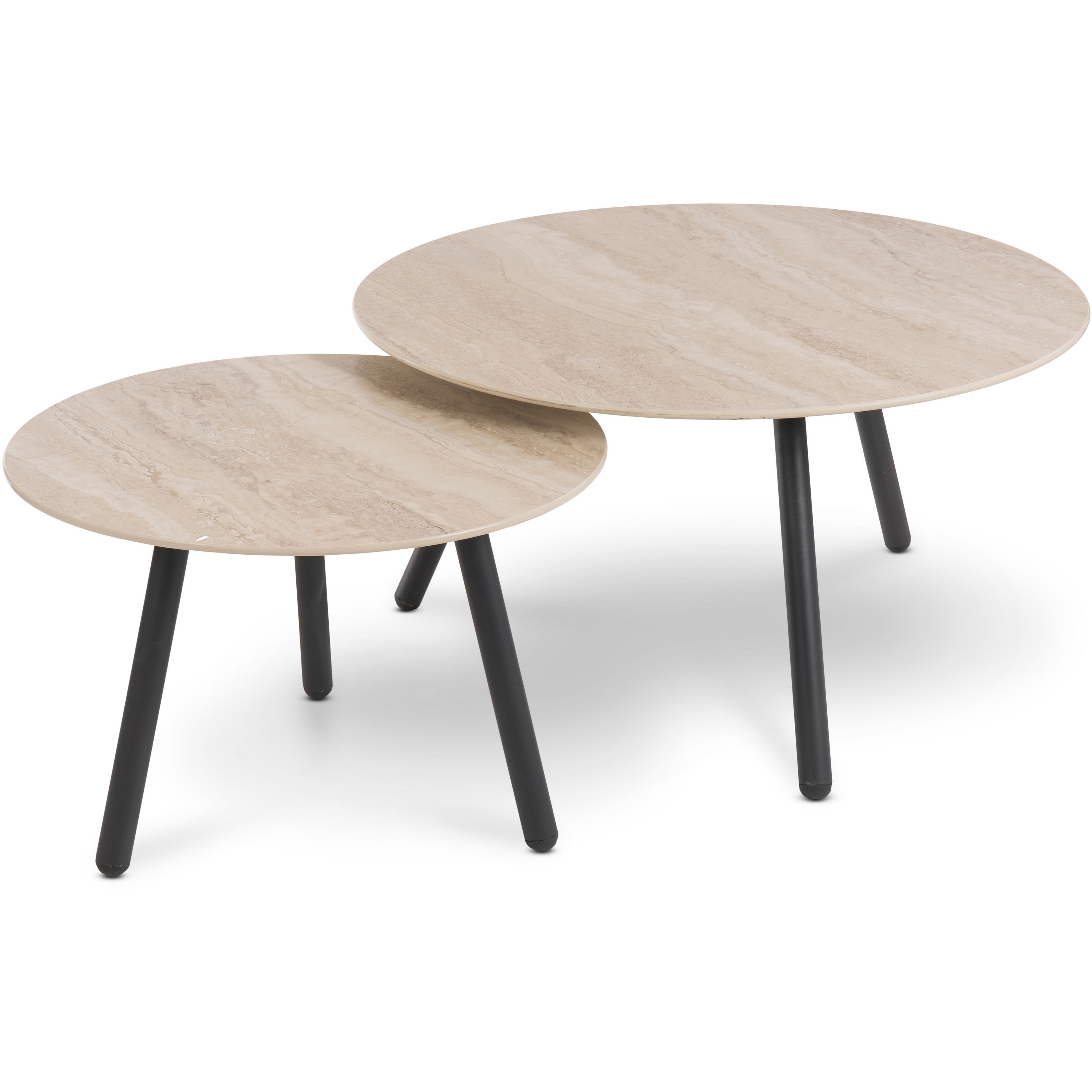 Bardani Lago salontafel ø 50 + 75 cm 