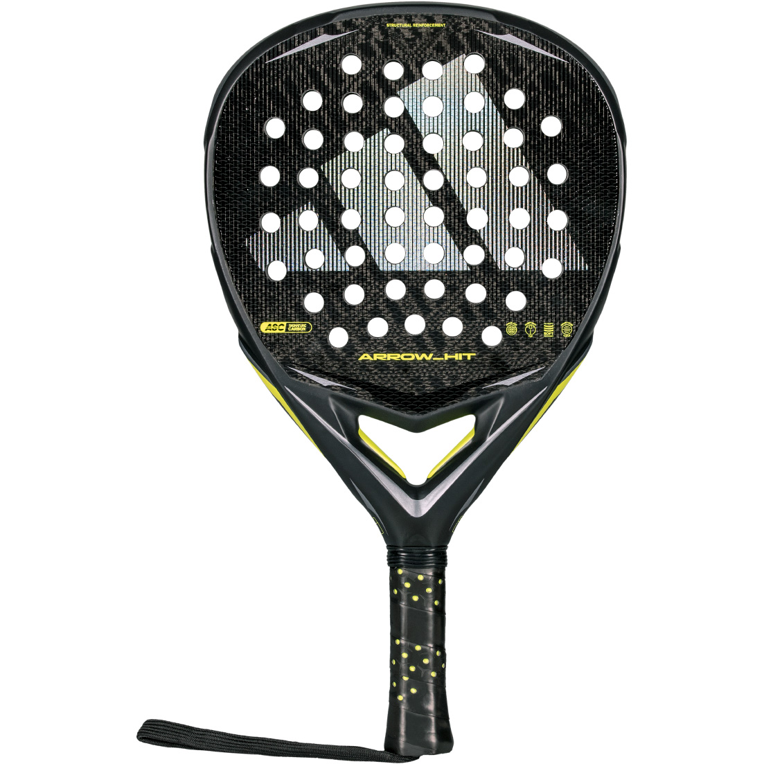 Adidas Arrow Hit padel racket black silver 