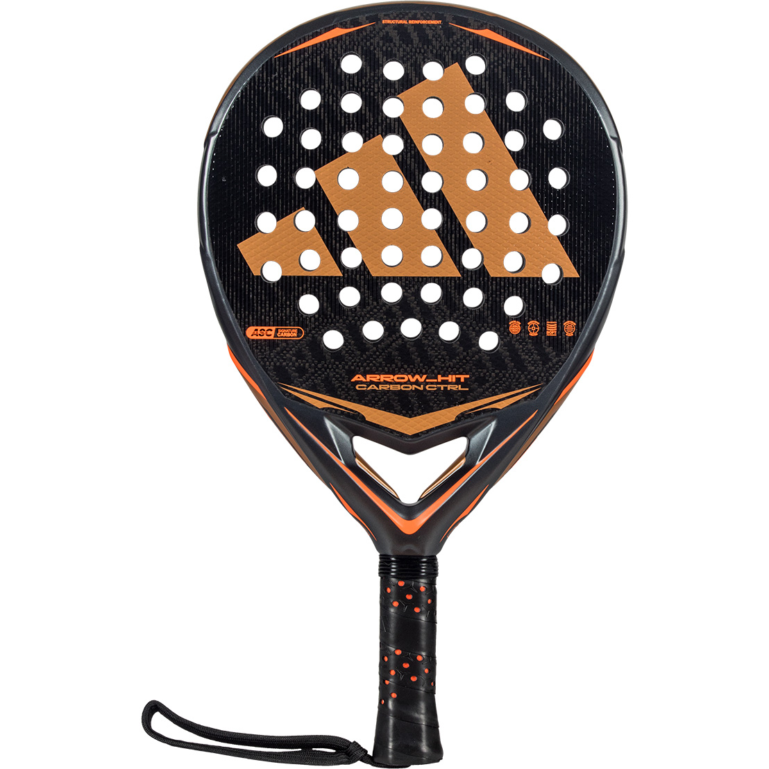 Adidas Arrow Hit Carbon CTRL padel racket anthracite 