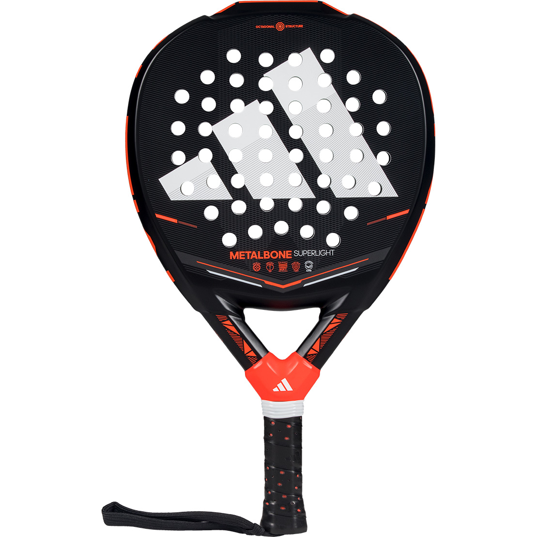 Adidas Metalbone Superlight padel racket black red 