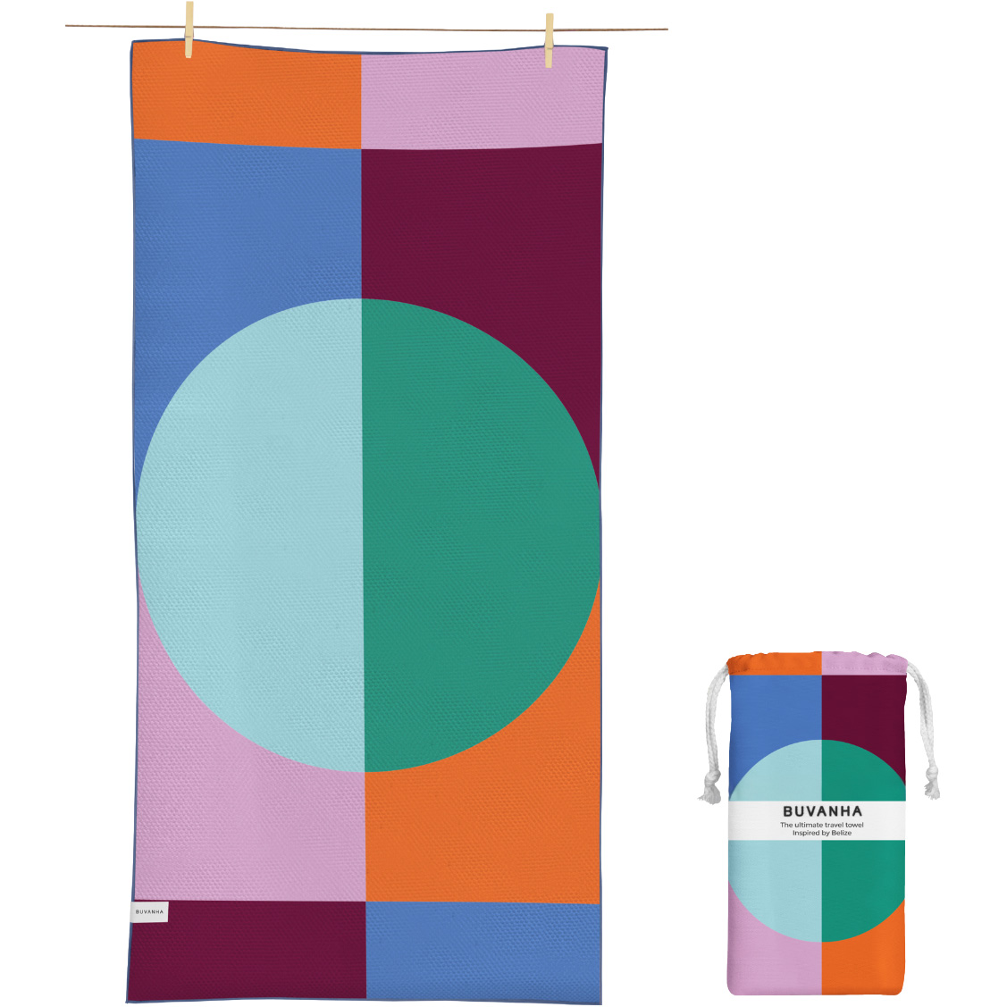 Buvanha Belize strandlaken 200 x 90 cm 