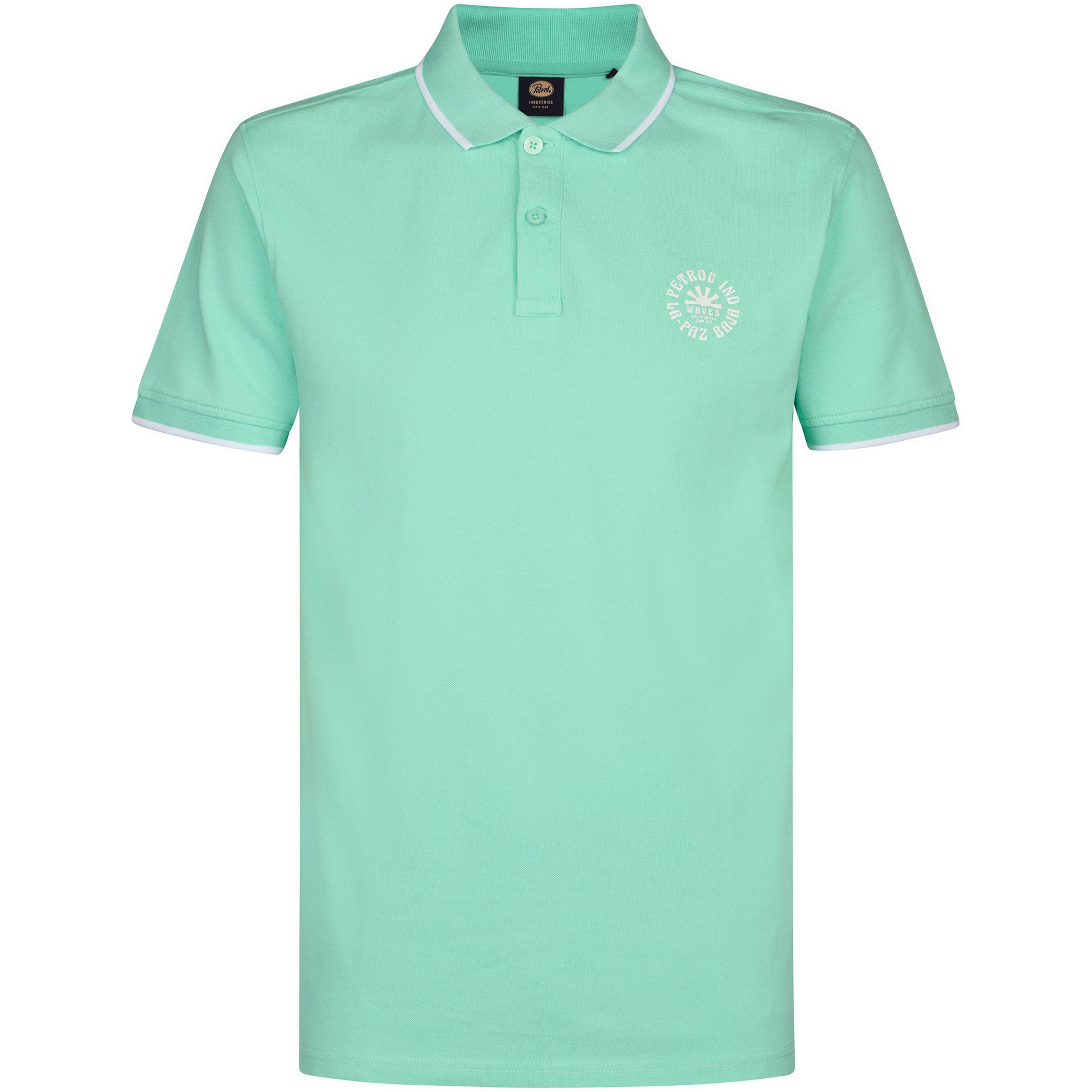 Petrol Industries polo heren green aqua 