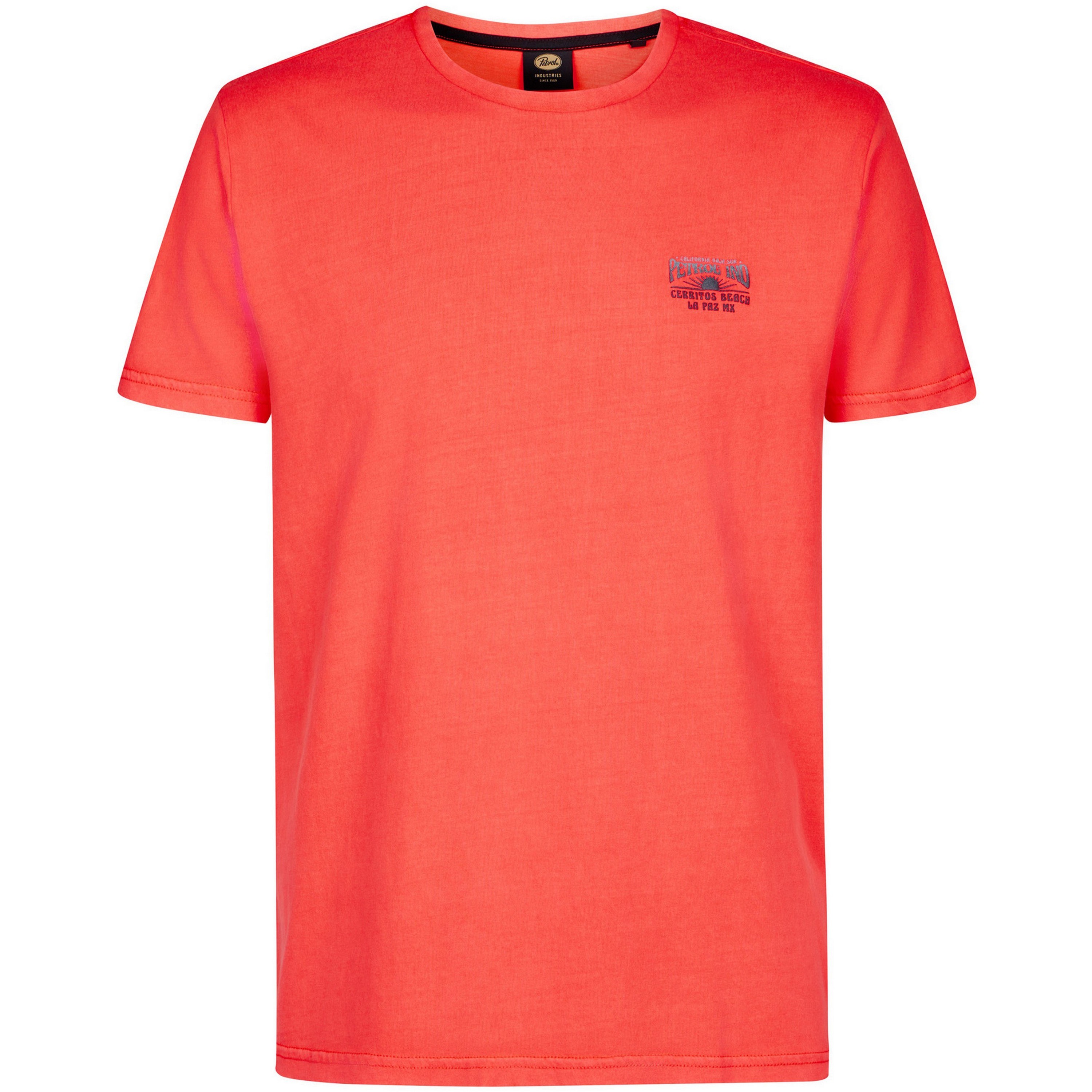 Petrol Industries Classic Print shirt heren fiery coral 