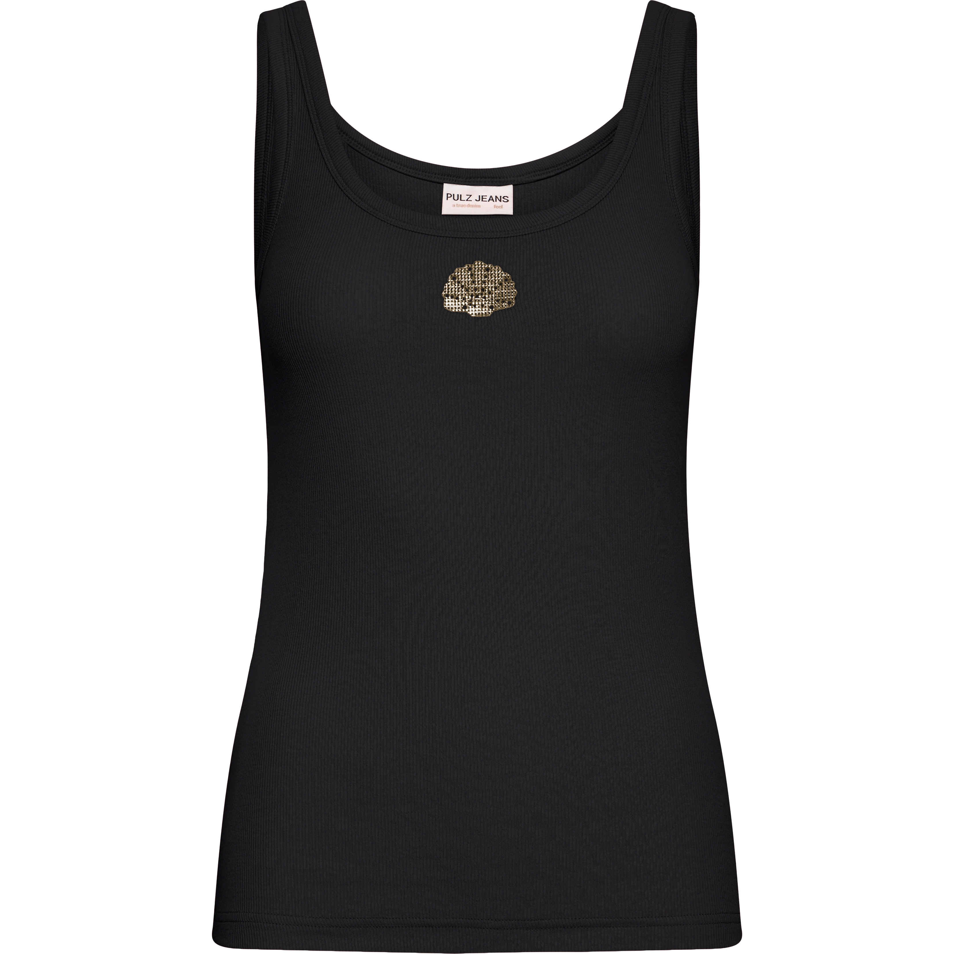 Pulz PZALLESIA tanktop dames black beauty 