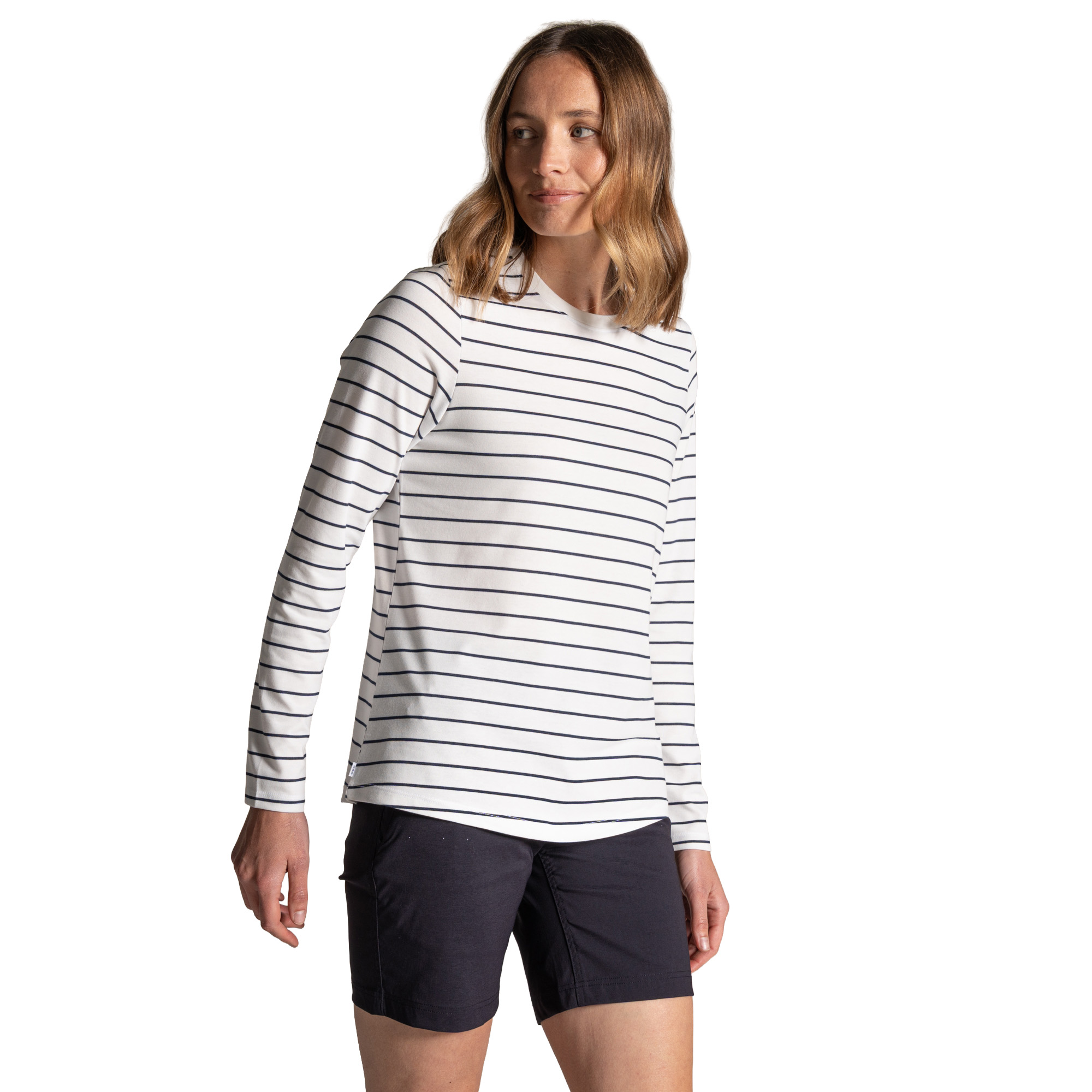 Craghoppers NosiLife Akona shirt dames sail white stripe 