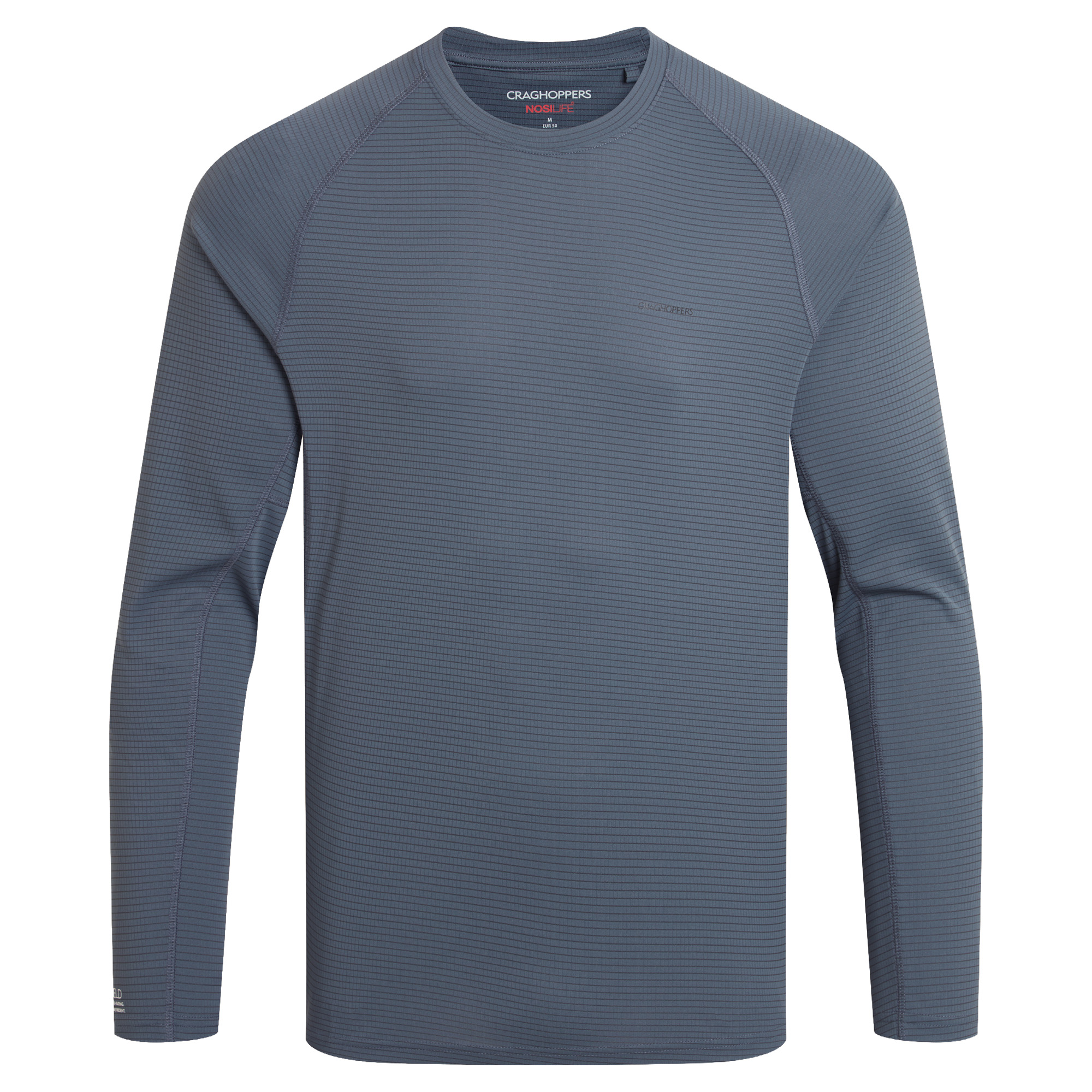 Craghoppers NosiLife SolarShield LS shirt heren dark pewter  