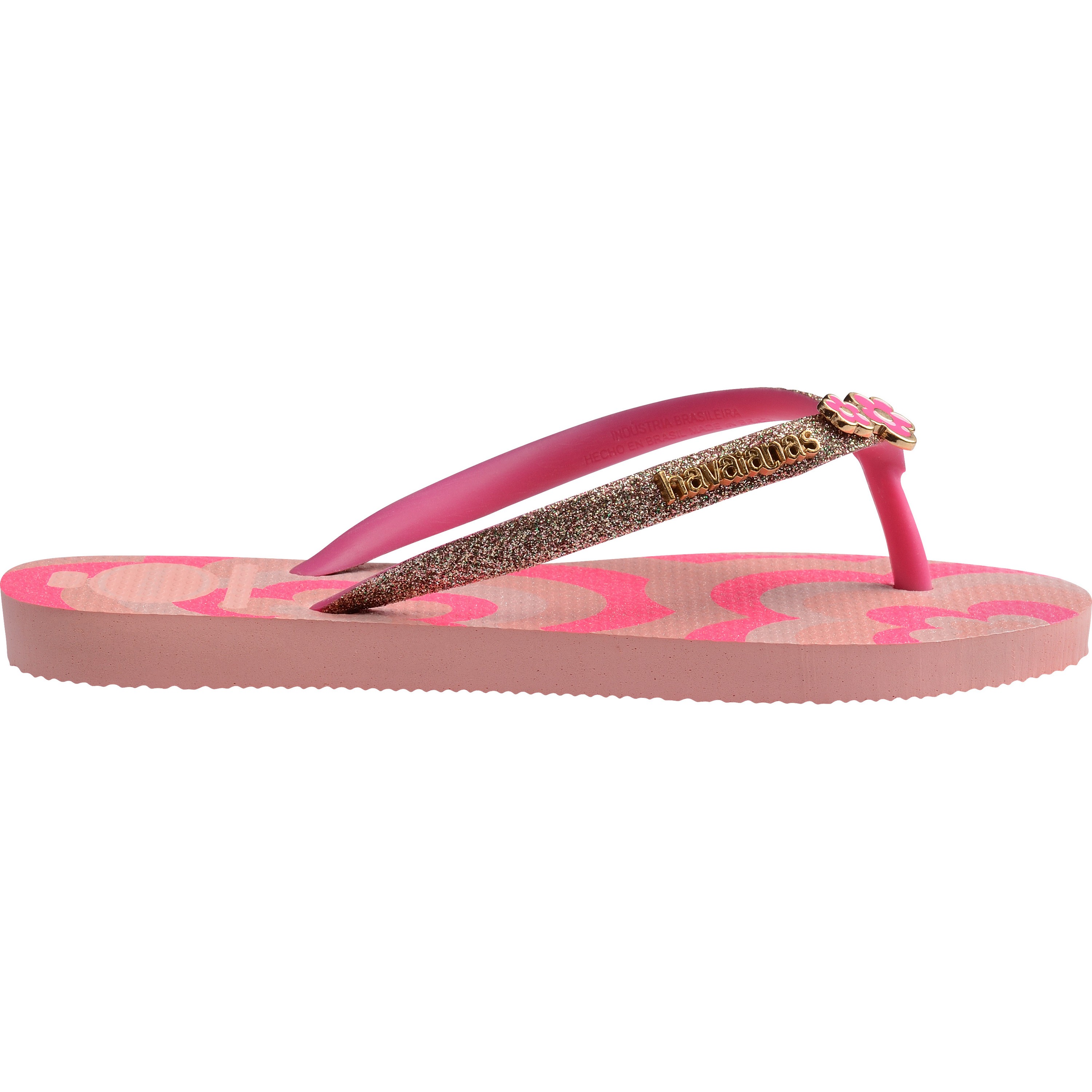 Havaianas Slim Glitter II slippers junior blossom pink flux 