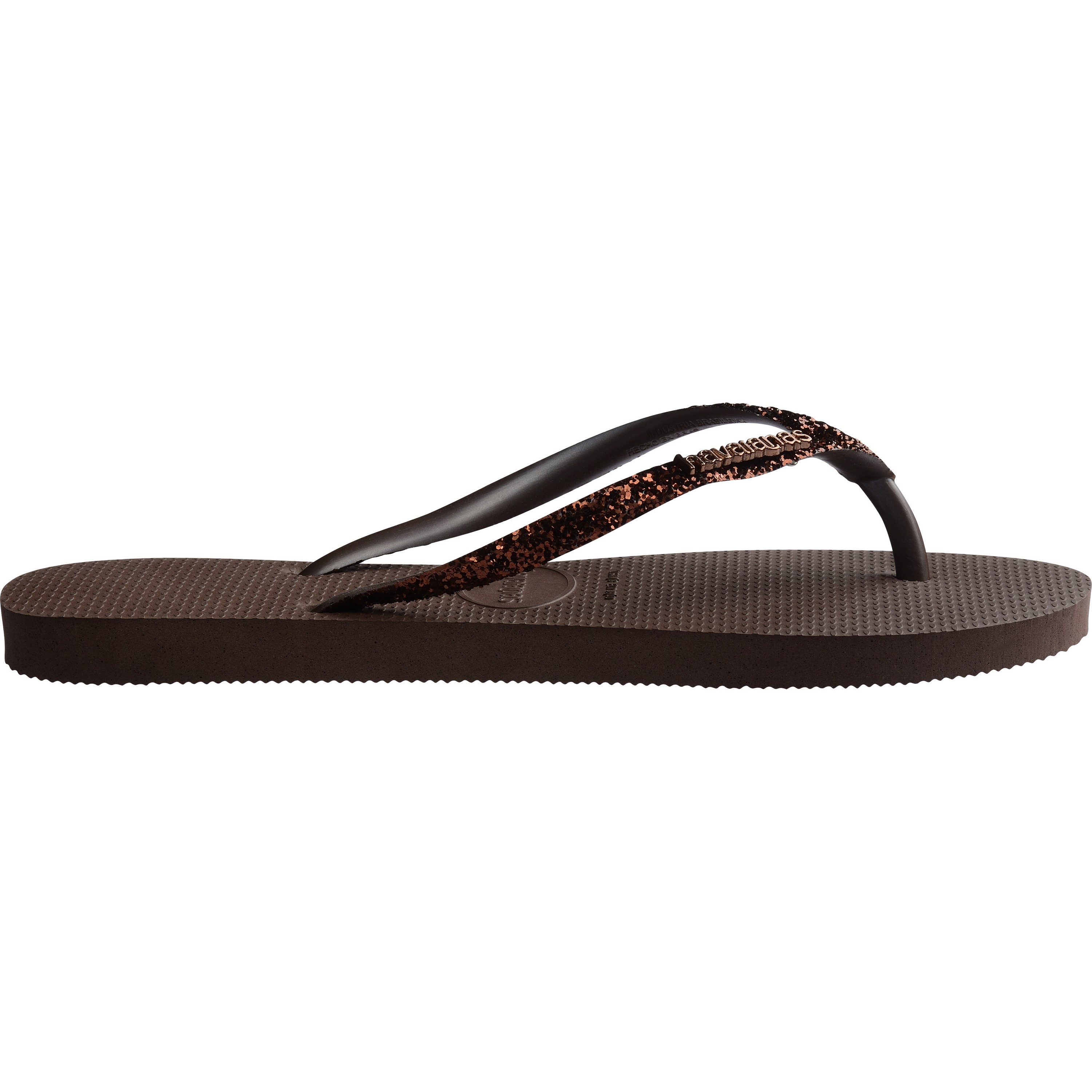 Havaianas Slim Glitter II slippers dames dark brown 