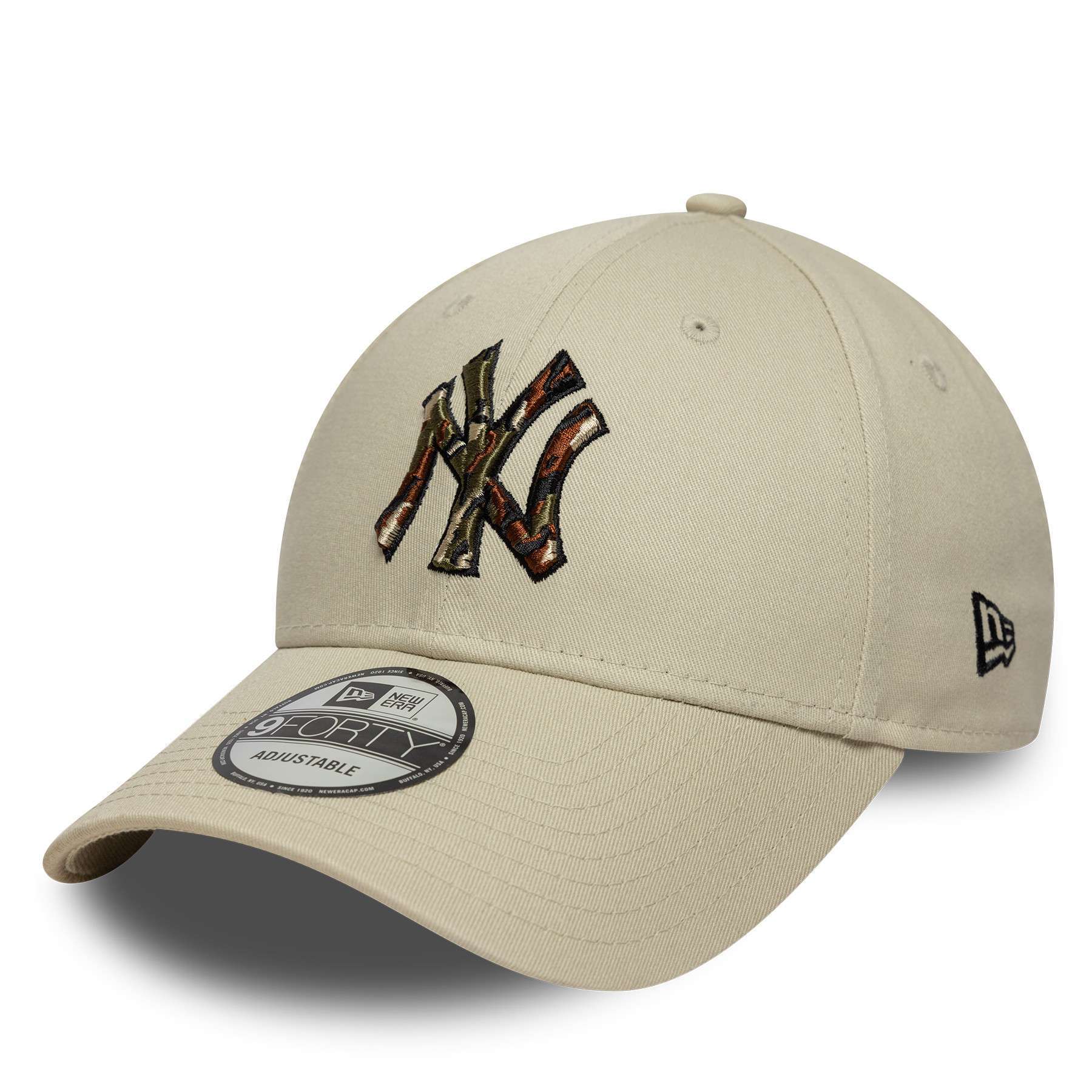 New Era New York Yankees Outline 9FORTY pet camo cream 