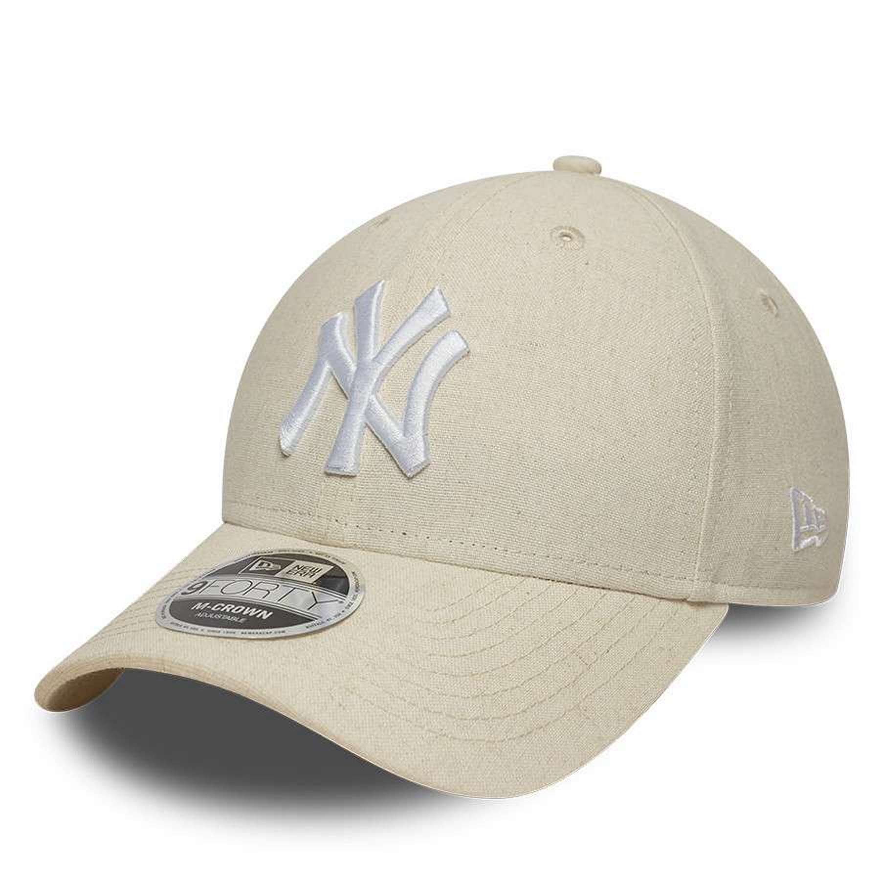 New Era New York Yankees Linen 9FORTY M-Crown pet cream 