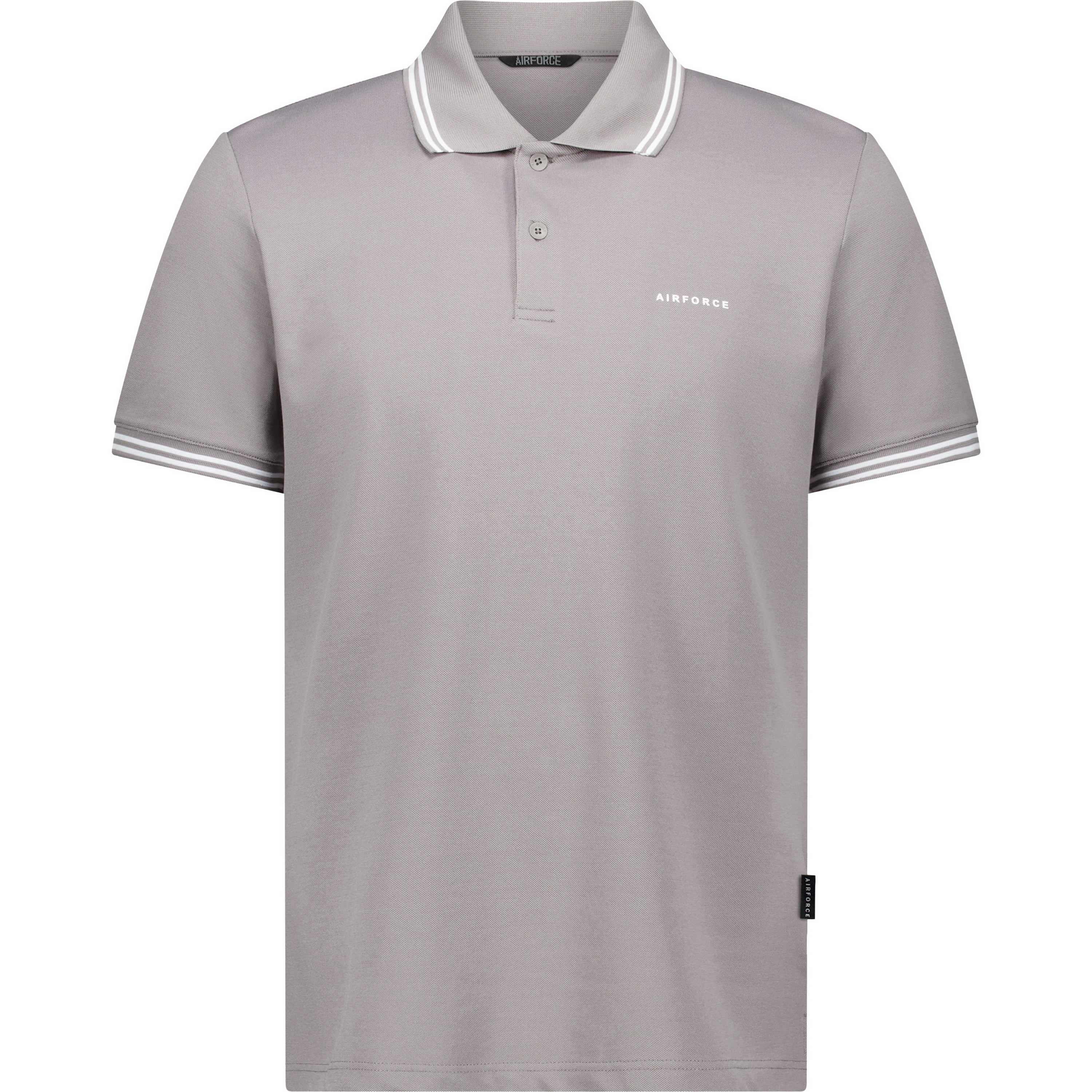 Airforce Double Stripe polo heren paloma grey white 