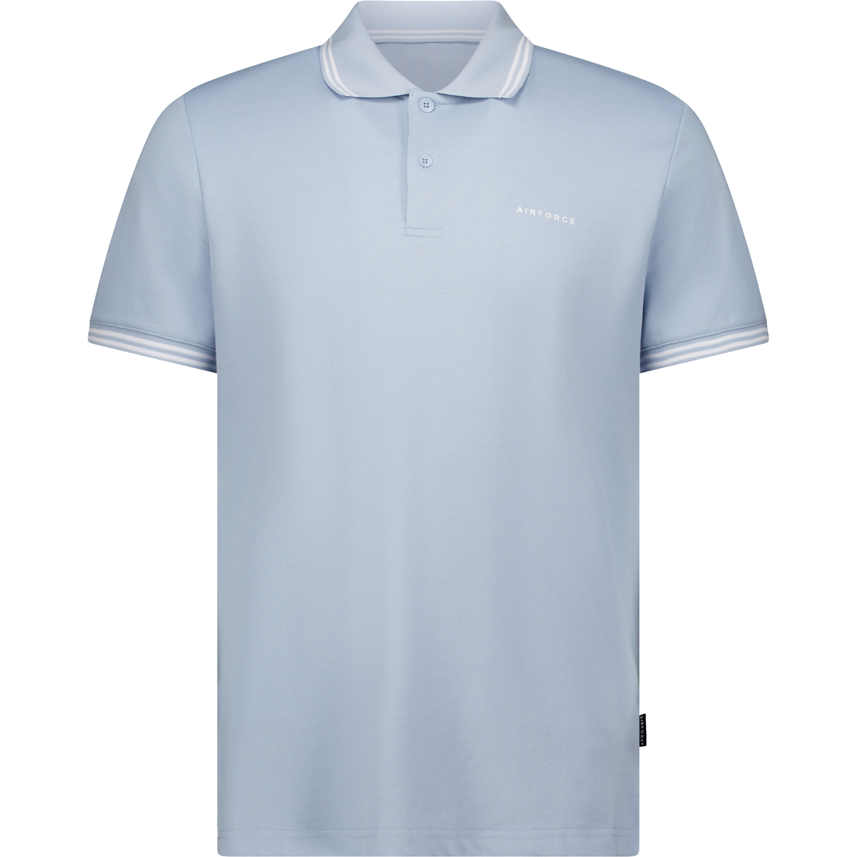 Airforce Double Stripe polo heren celestial blue white 