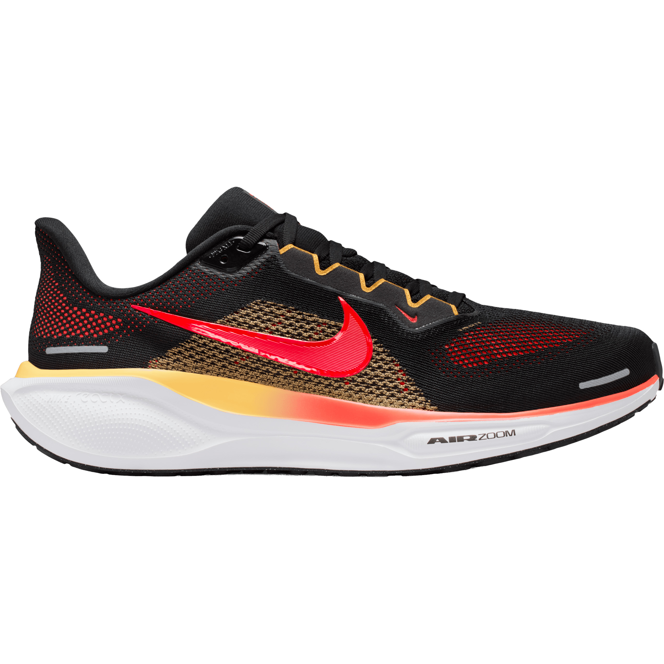 Nike Pegasus 41 hardloopschoenen heren black topaz gold bright crimson