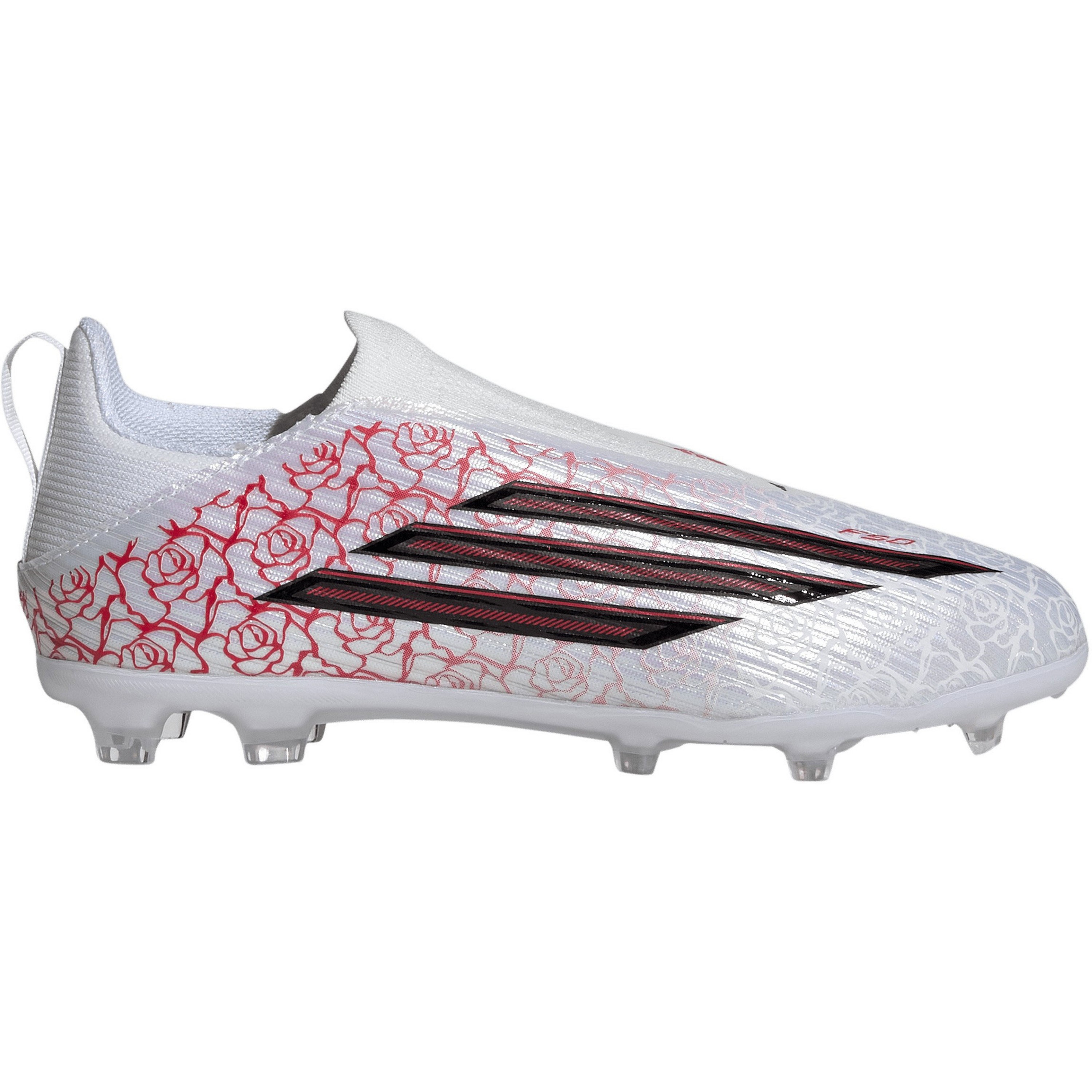 Adidas F50 League Lamine Yamal FG MG voetbalschoenen junior cloud white core black lucid red