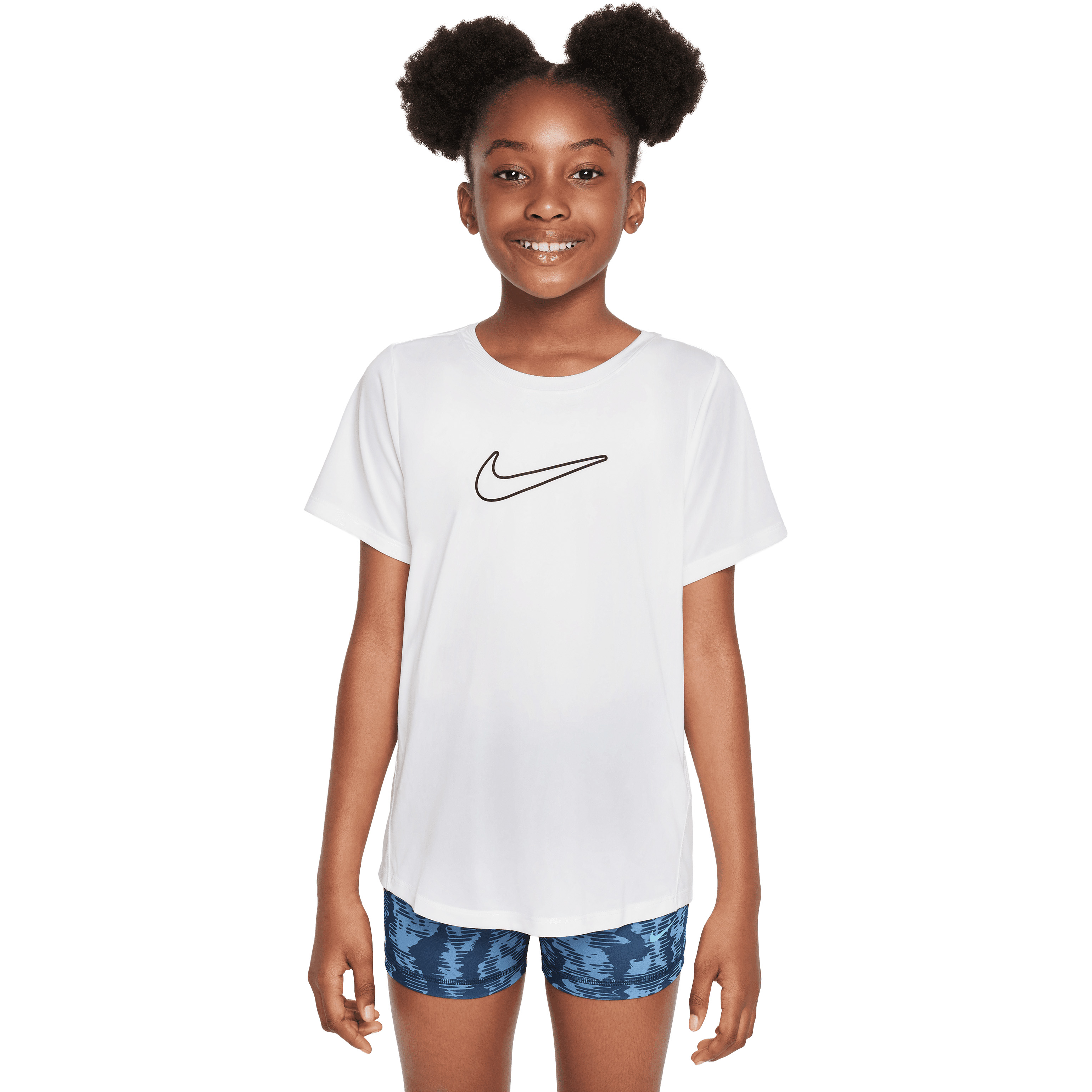 Nike One Fitted shirt junior white black 