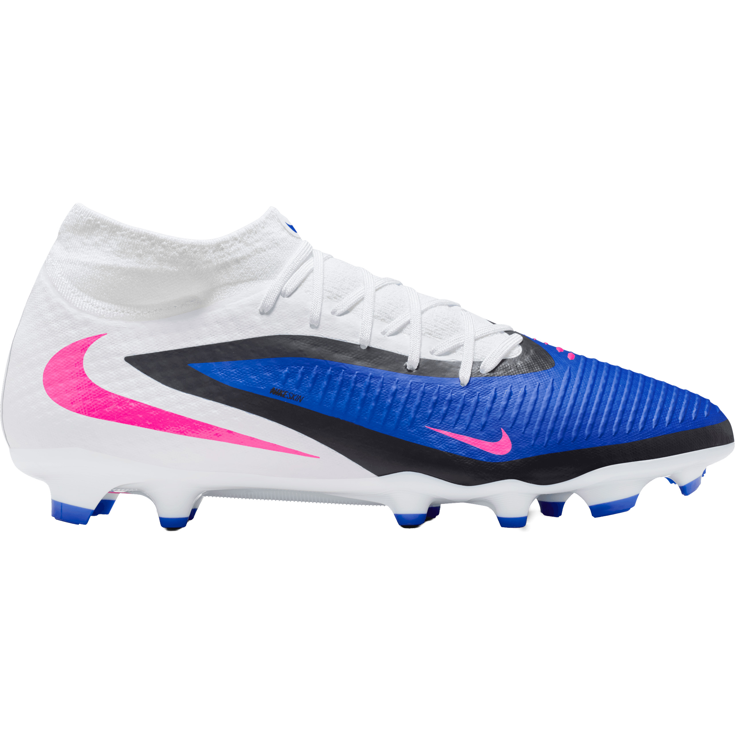 Nike Phantom 6 High Academy FG - AG voetbalschoenen heren racer blue white pink blast