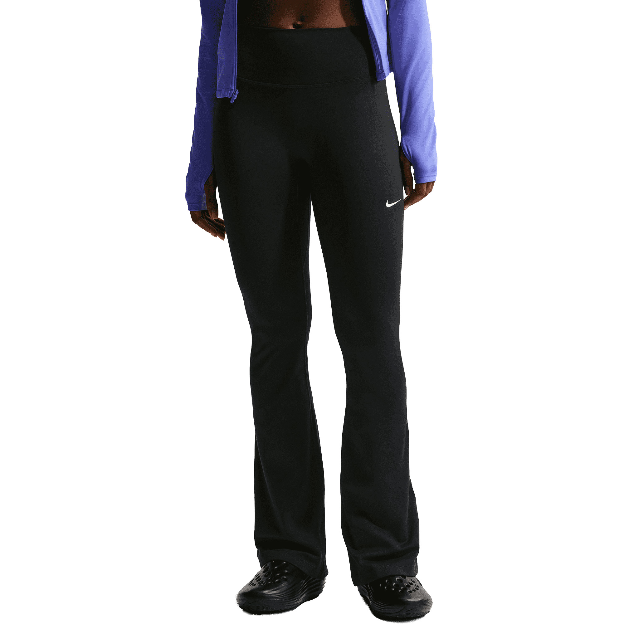 Nike One sportlegging dames black white 