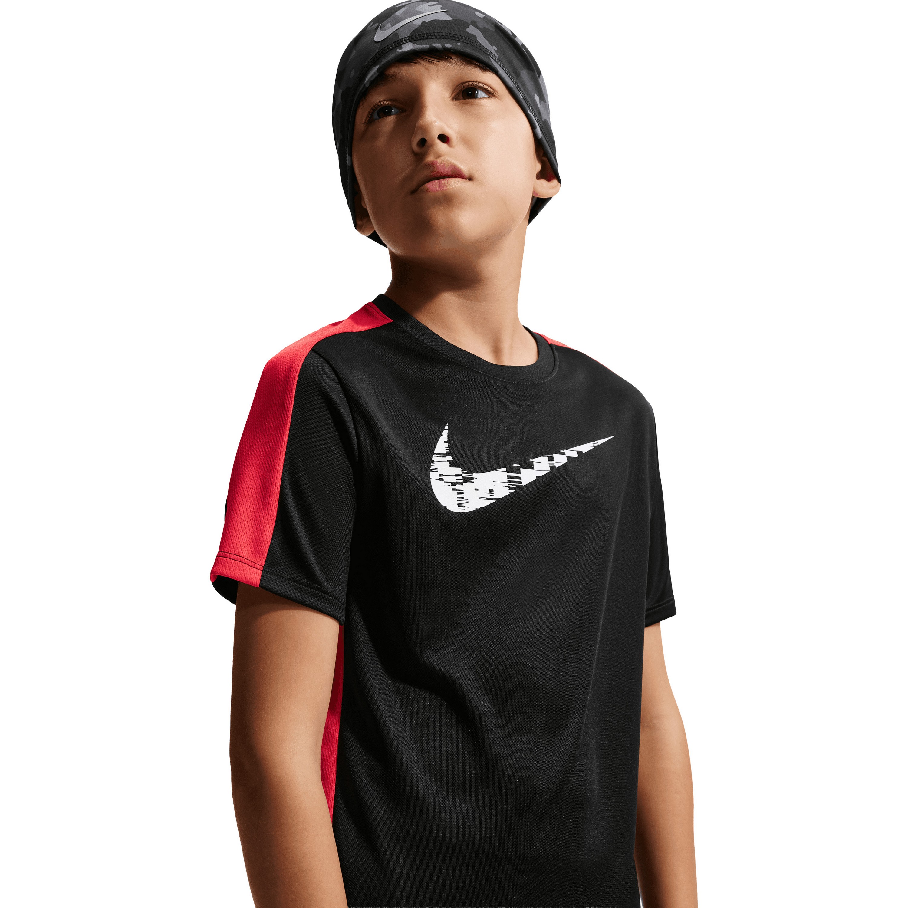 Nike Trophy23 shirt junior black light crimson white 