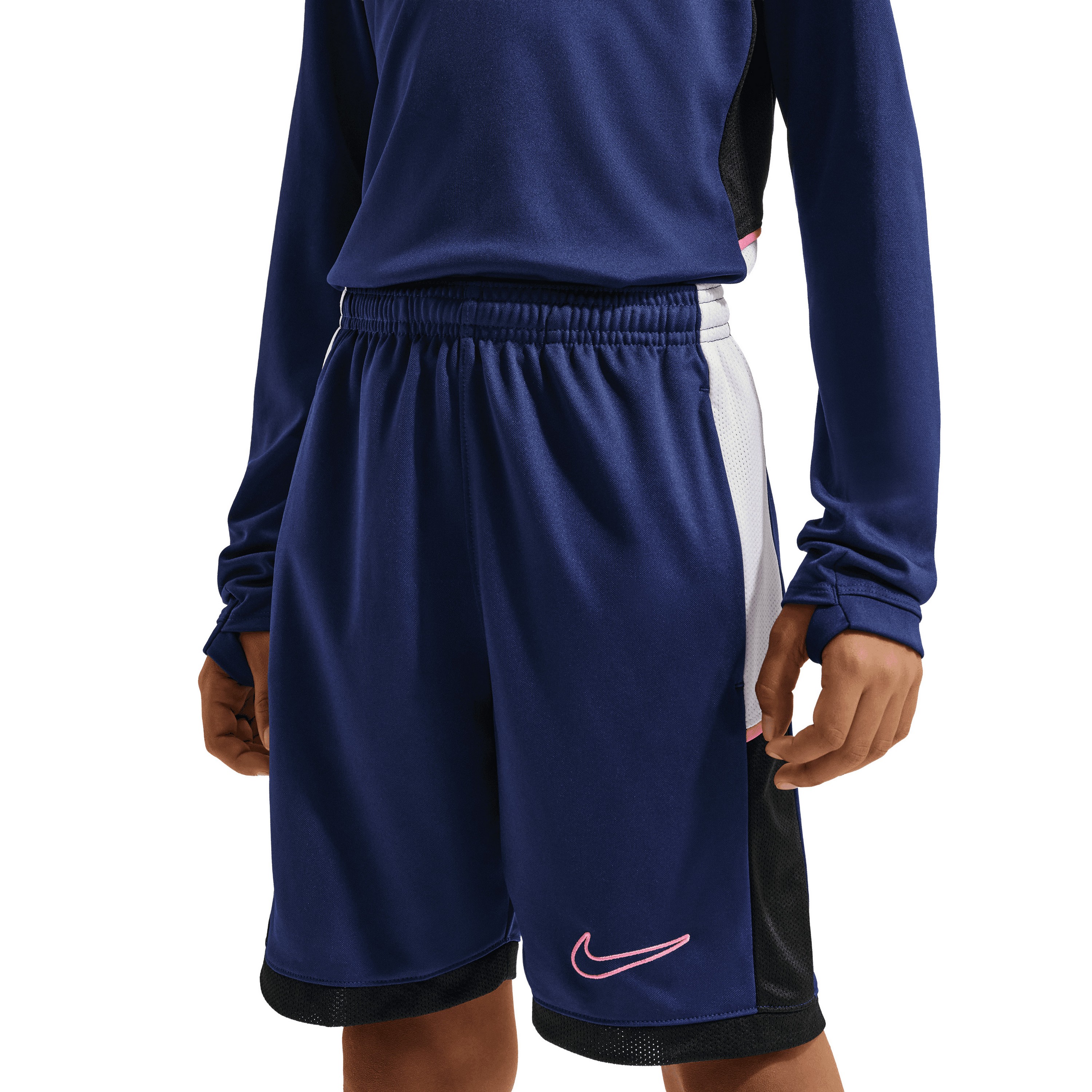 Nike Academy voetbalbroekje junior blue void white black pinksicle