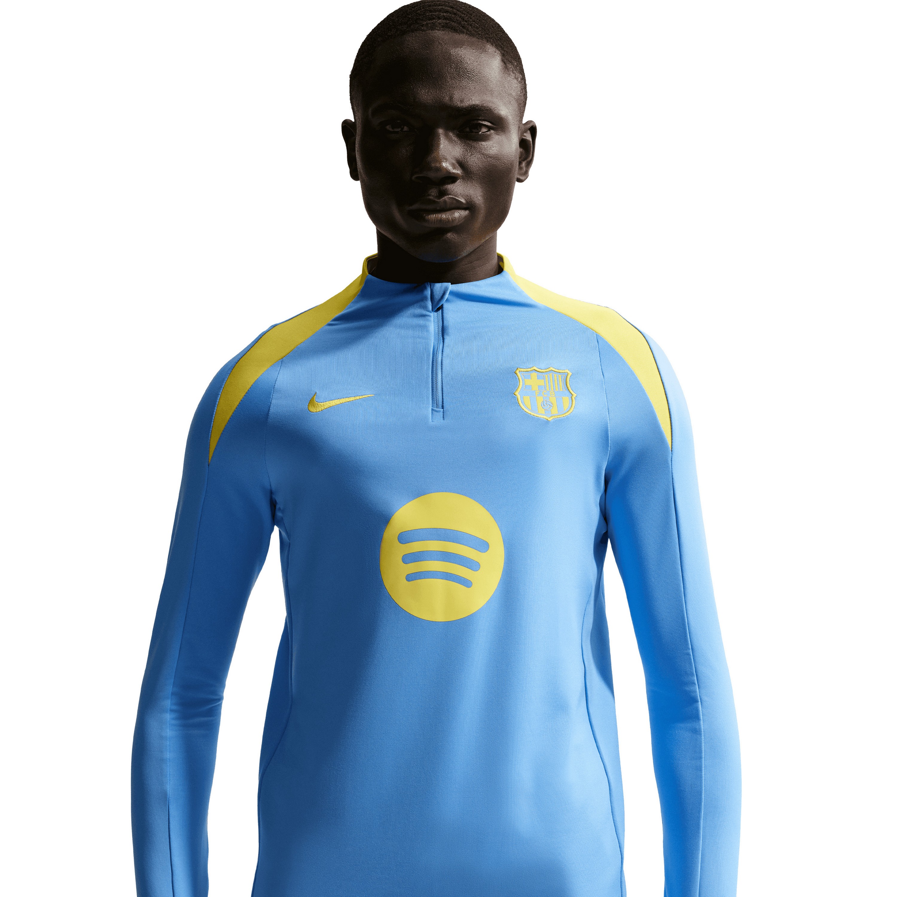 Nike FC Barcelona Strike Fourth trainingsshirt heren university blue opti yellow