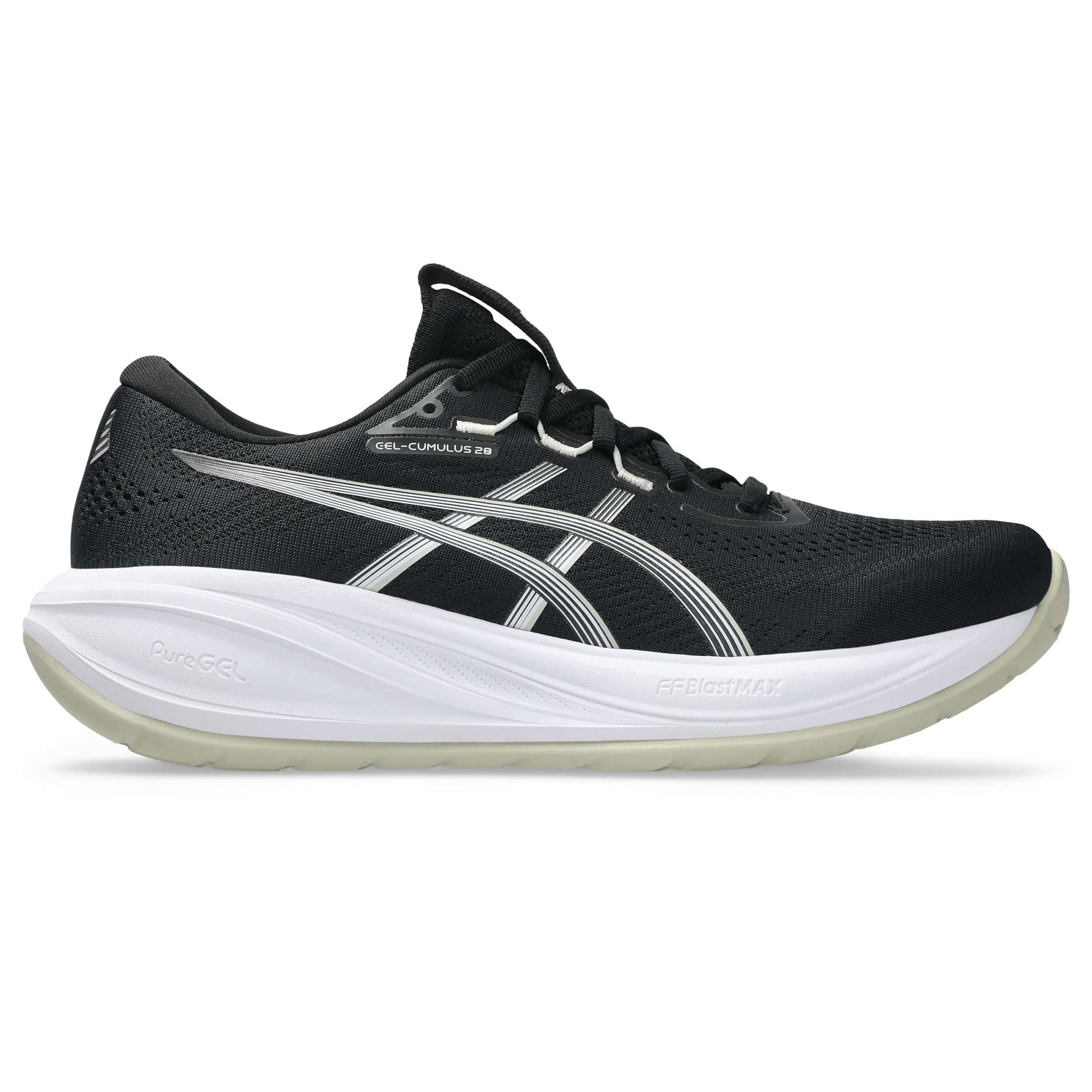 ASICS GEL-CUMULUS 28 hardloopschoenen heren black white 