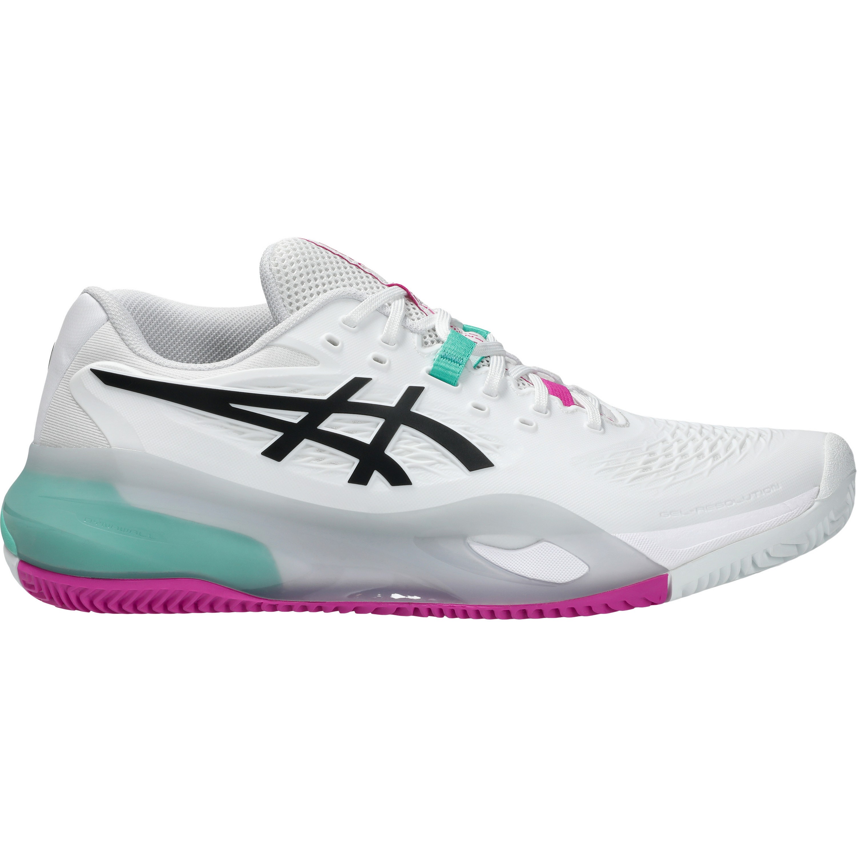 ASICS GEL-RESOLUTION X CLAY tennisschoenen heren white aurora green