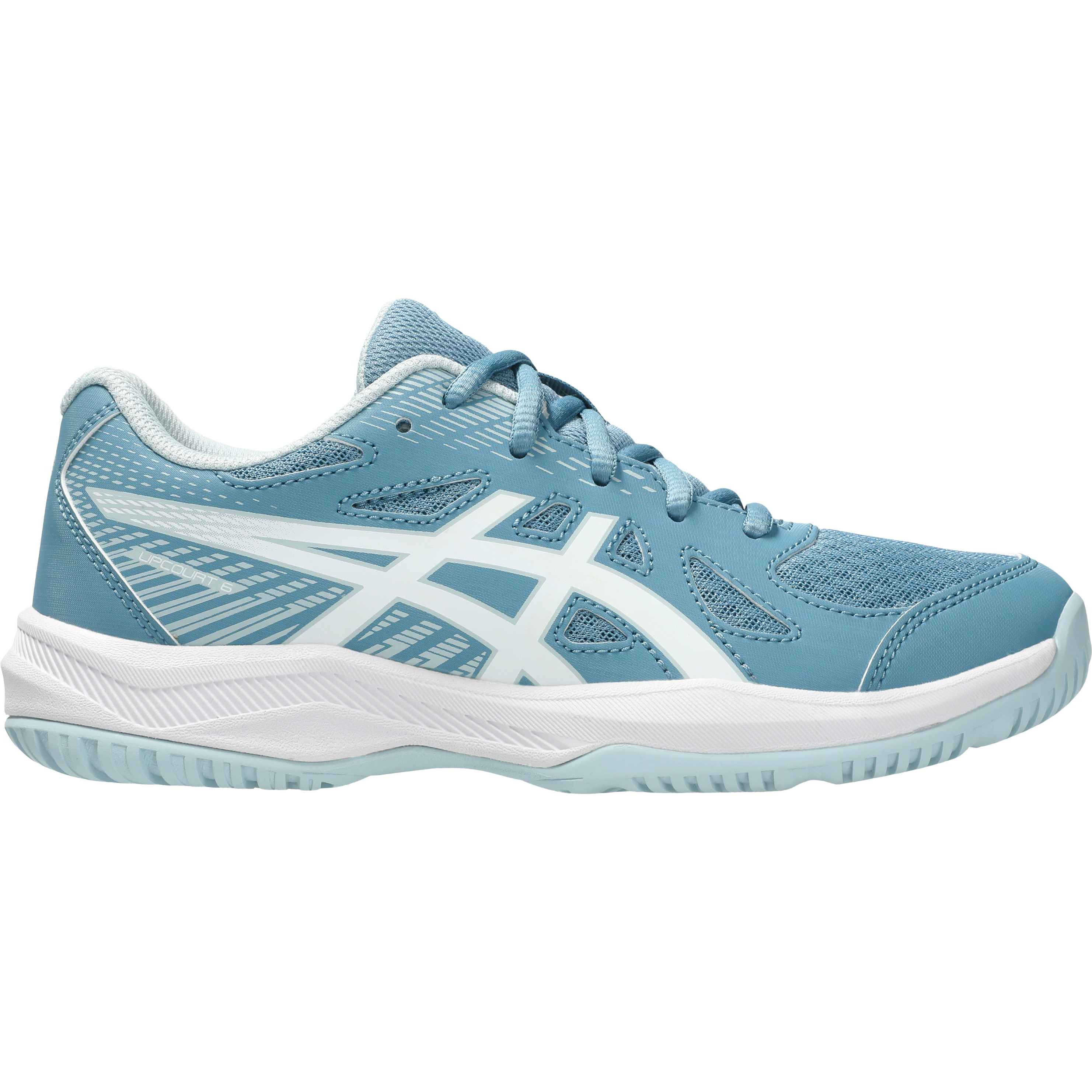 ASICS UPCOURT 6 GS indoorschoenen junior saba blue white 