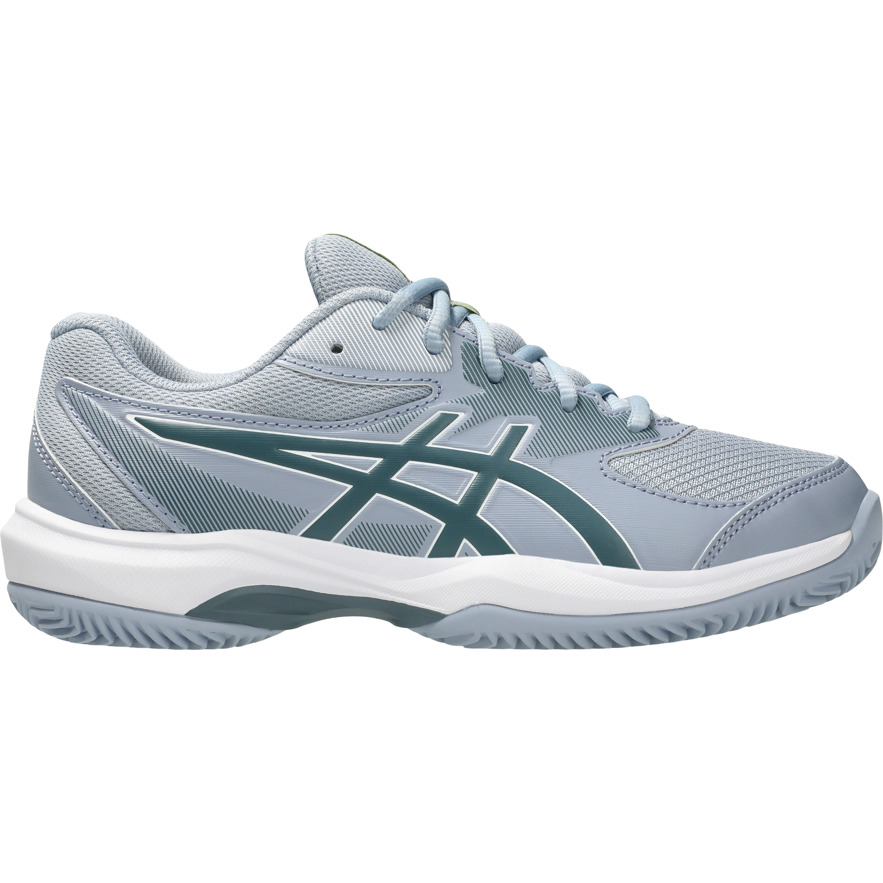 ASICS GEL-GAME GS CLAY/OC tennisschoenen junior grey blue ironclad