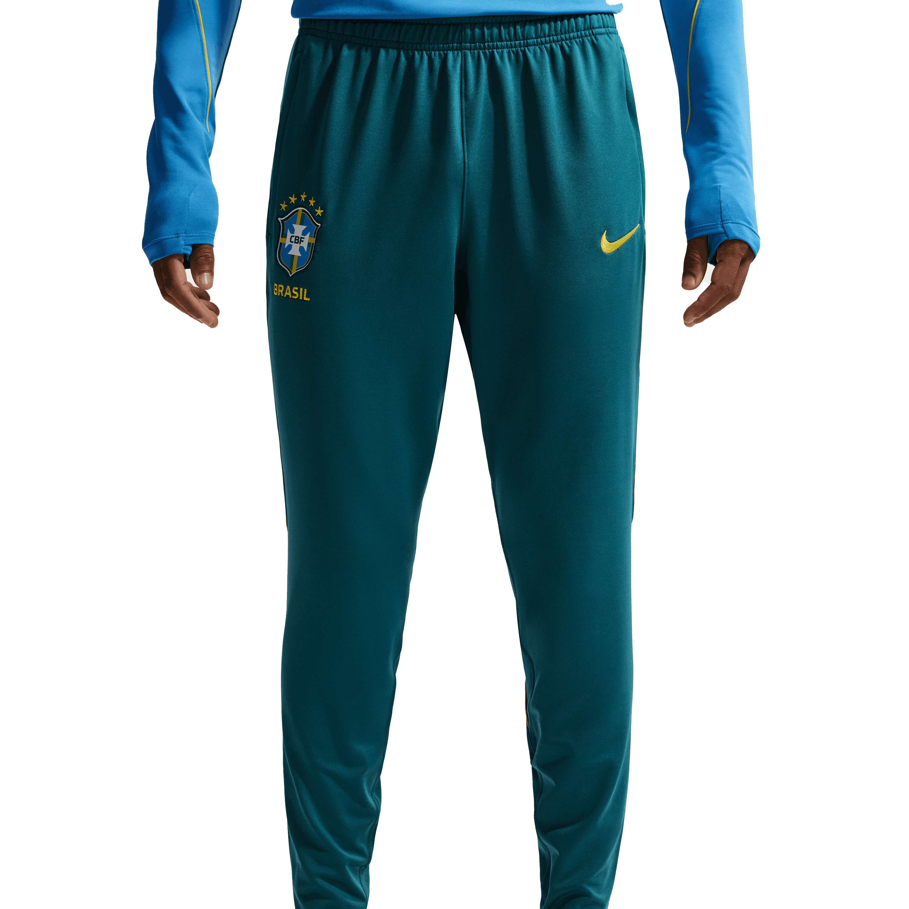 Nike Brazilië Strike trainingsbroek heren geode teal light menta midwest gold