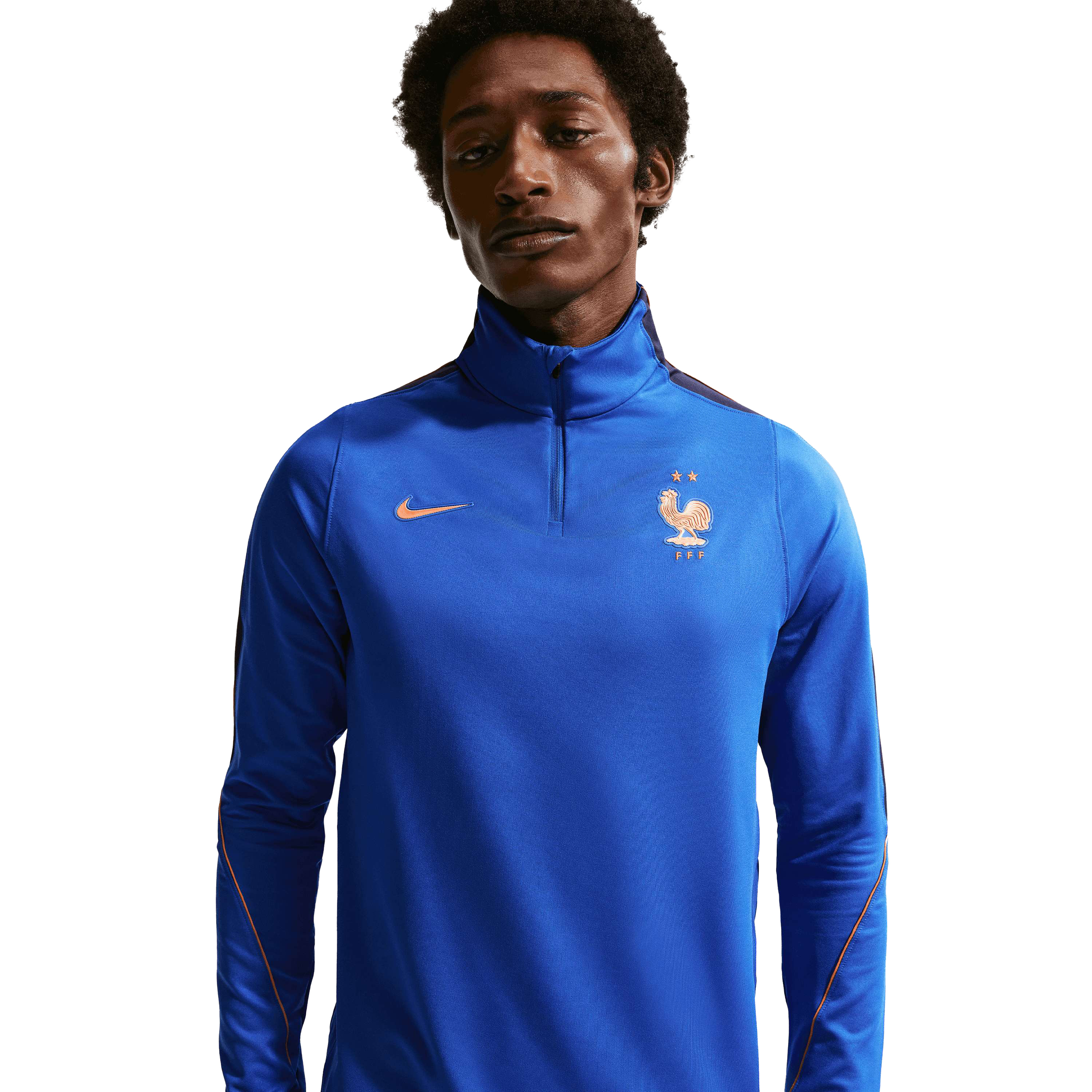 Nike Frankrijk Strike trainingsshirt heren game royal blackened blue metallic copper