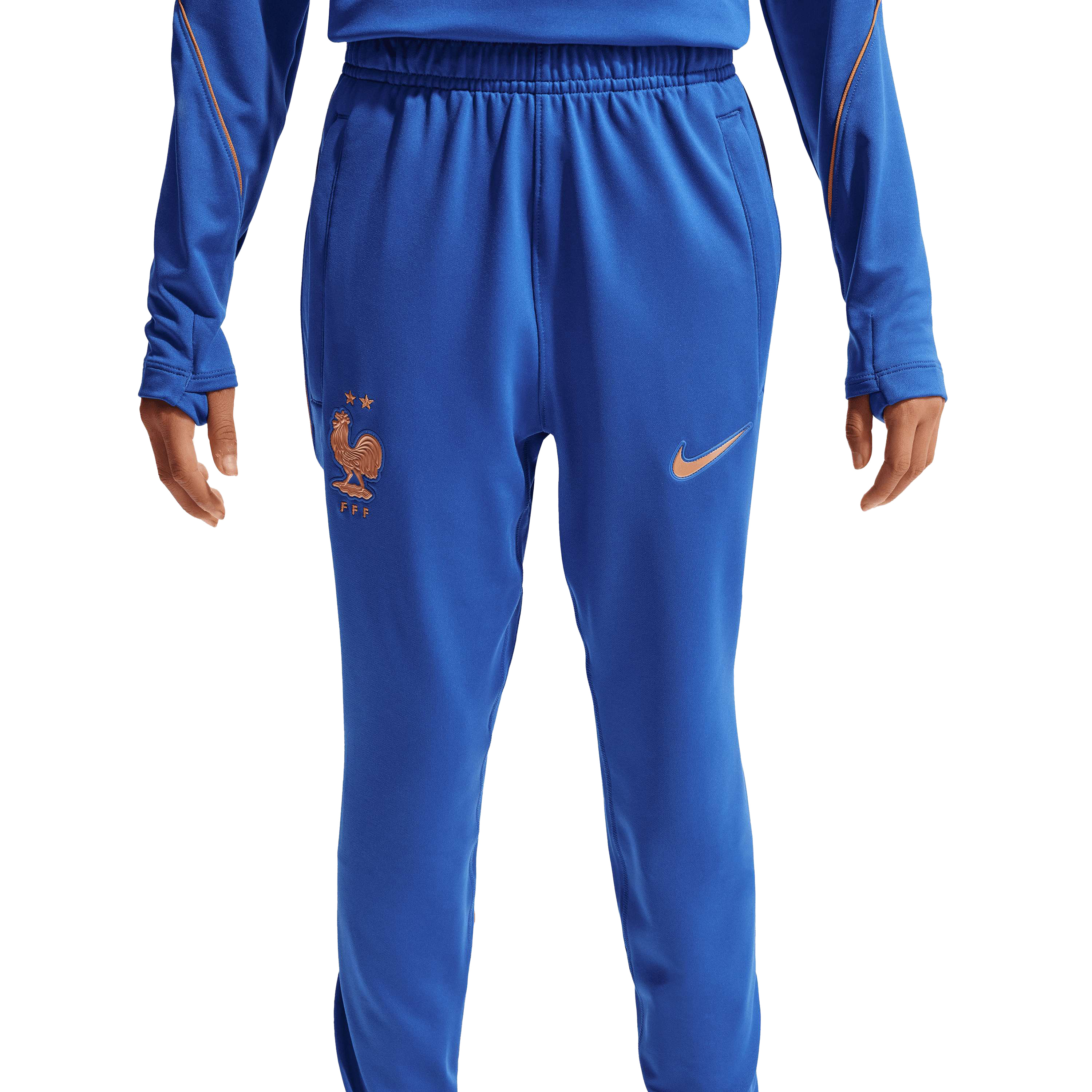 Nike Frankrijk Strike trainingsbroek junior game royal  blackened blue metallic copper