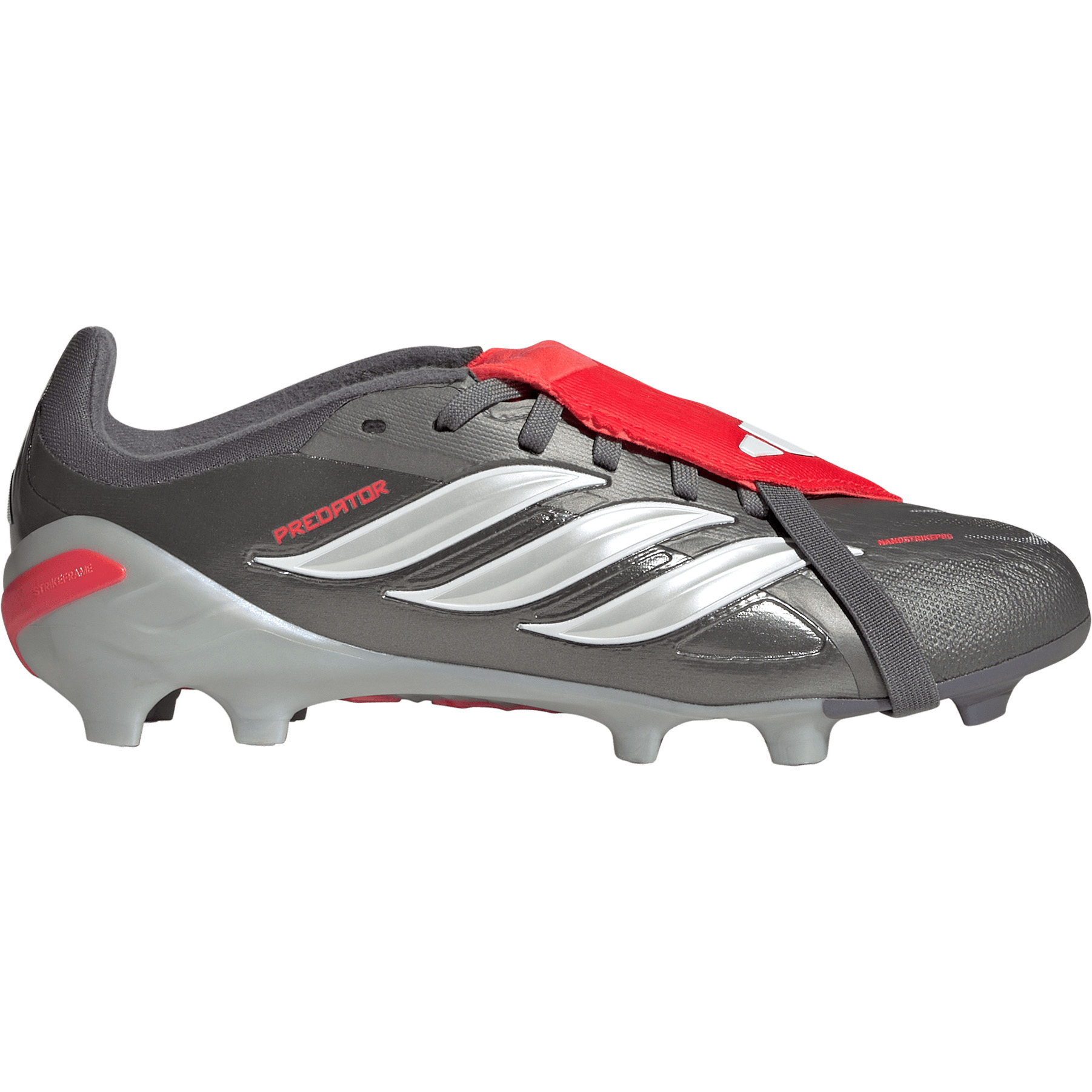 Adidas Predator Elite Fold Over Tongue FG voetbalschoenen junior iron metallic lucid red