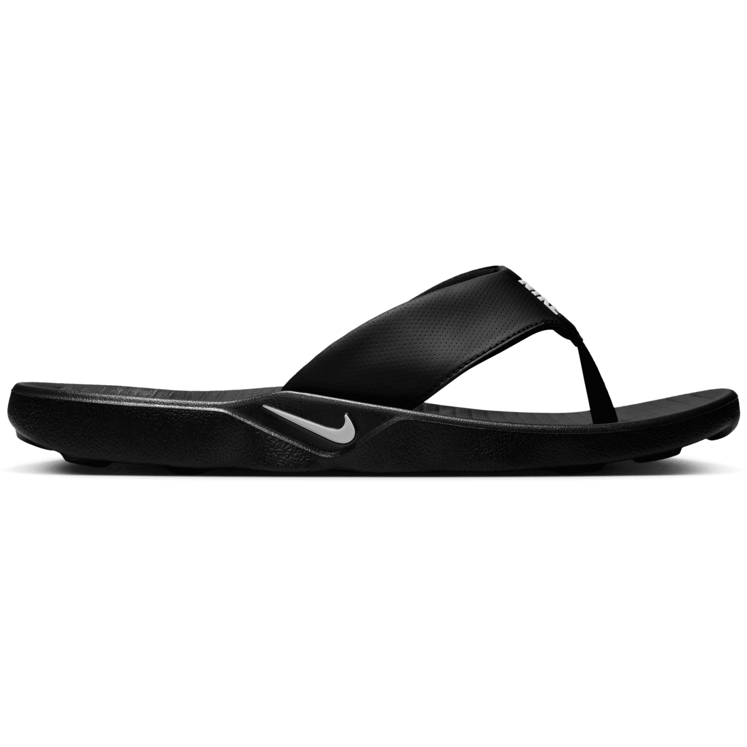 Nike Marina teenslippers heren black white 
