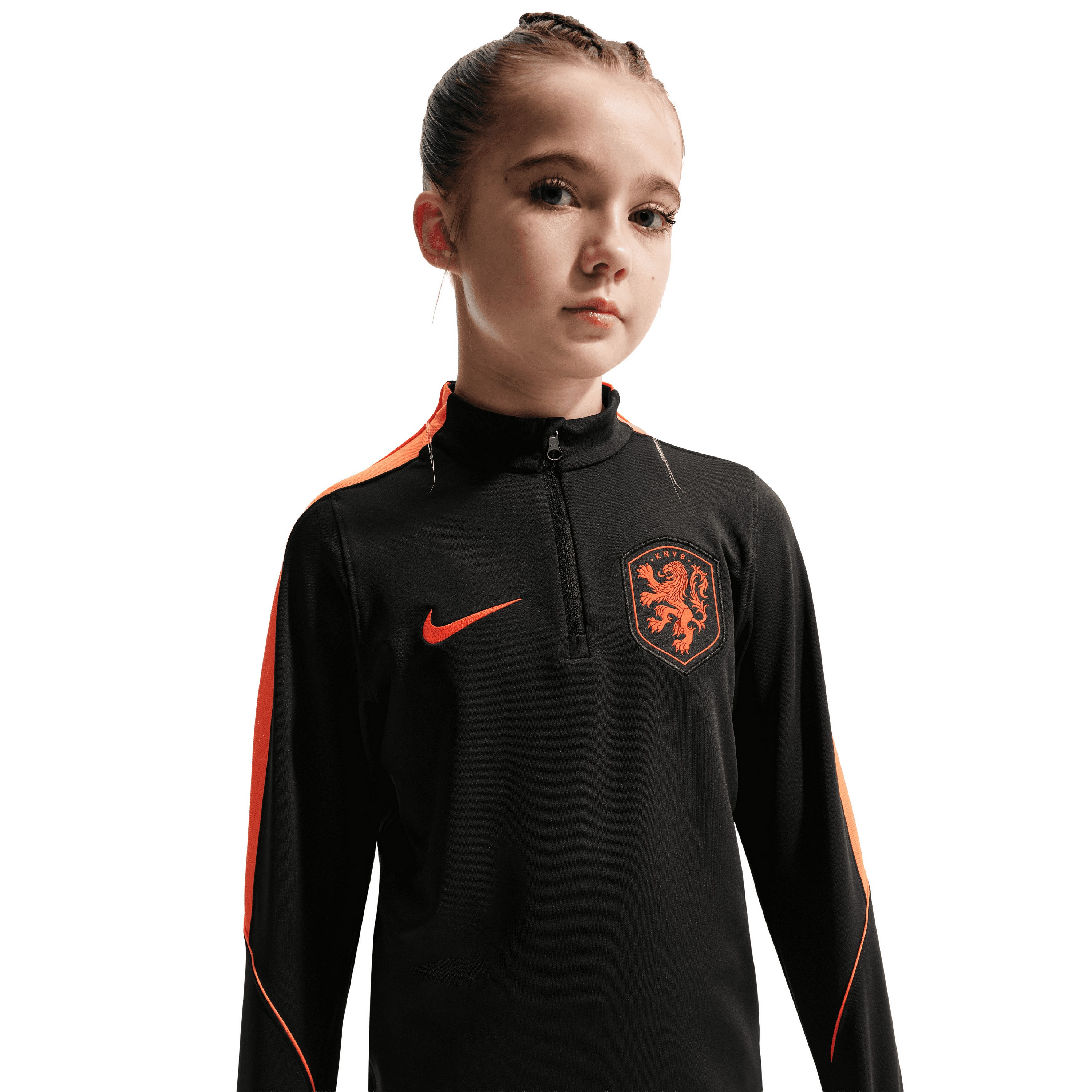 Nike Nederland Strike trainingsshirt junior black hyper crimson hyper
