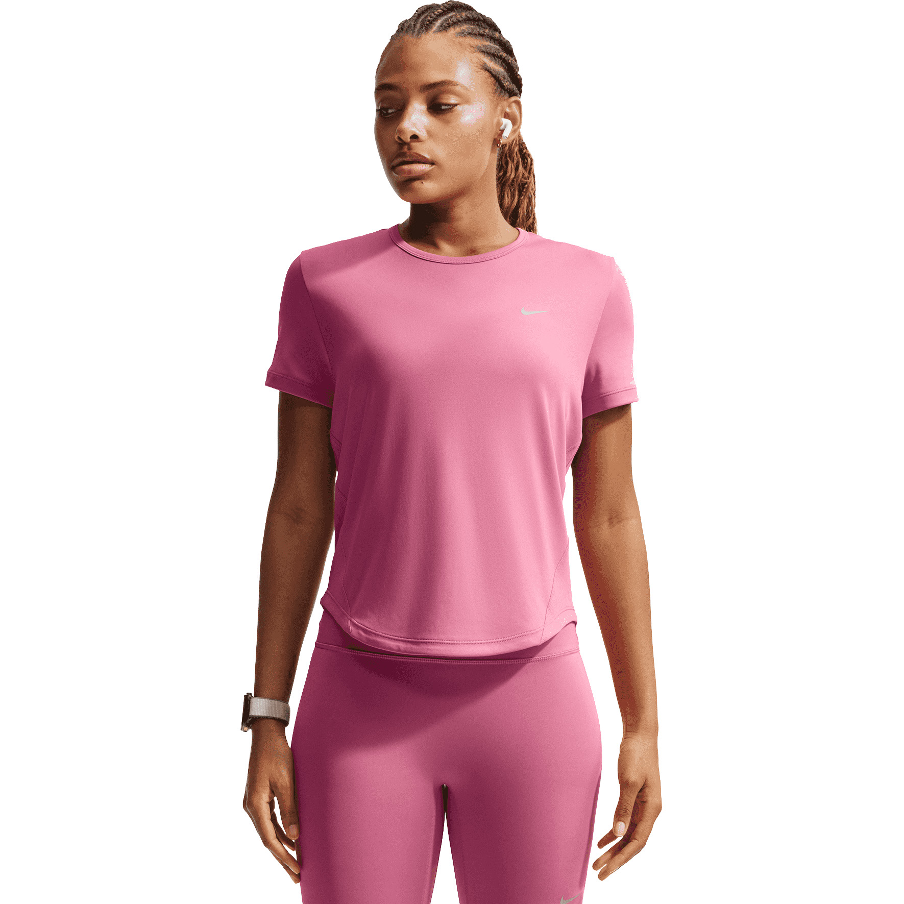 Nike Tempo hardloopshirt dames peony 